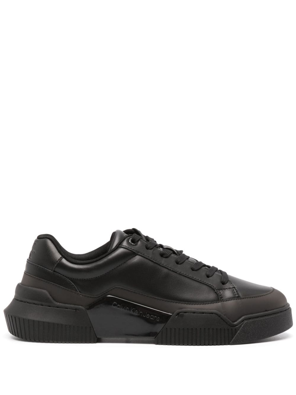 Calvin Klein Jeans Chunky Cupsole 2.0 leather sneakers - Black von Calvin Klein Jeans