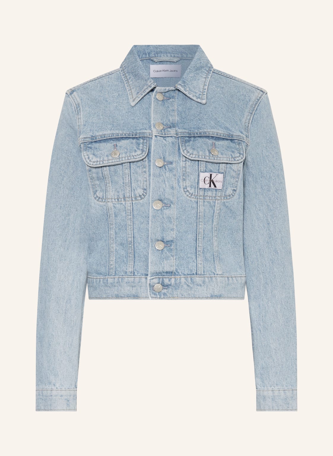 Calvin Klein Jeans Cropped-Jeansjacke blau von Calvin Klein Jeans