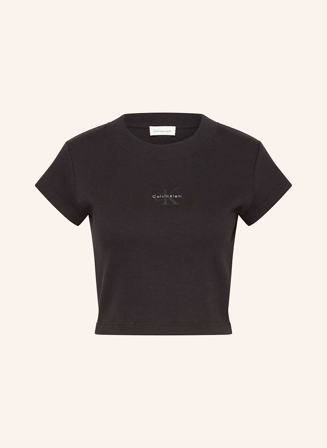 Calvin Klein Jeans Cropped-Shirt schwarz Calvin Klein Jeans Cropped-Shirt schwarz von Calvin Klein Jeans