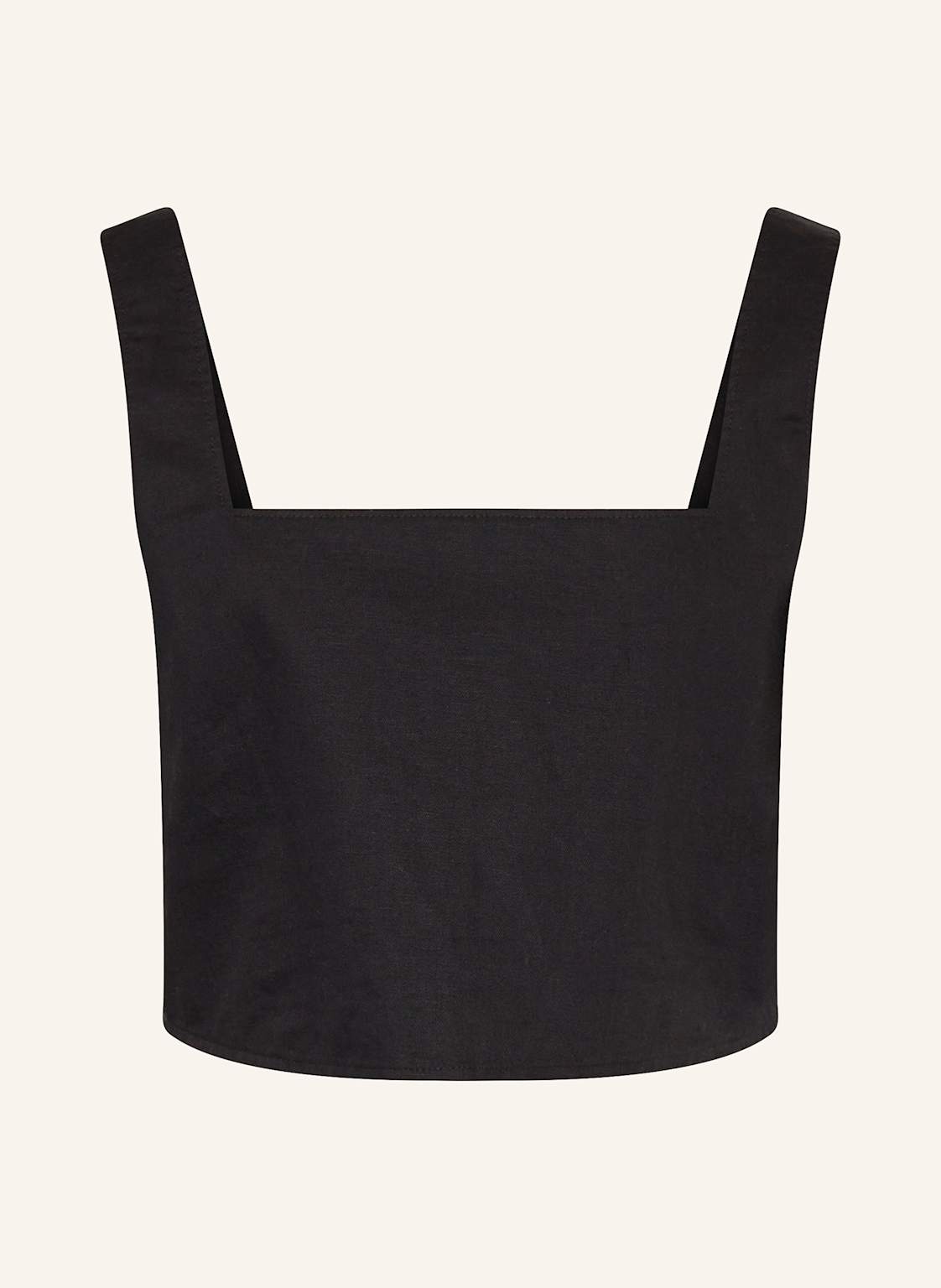 Calvin Klein Jeans Cropped-Top Mit Leinen schwarz Calvin Klein Jeans Cropped-Top Mit Leinen schwarz von Calvin Klein Jeans