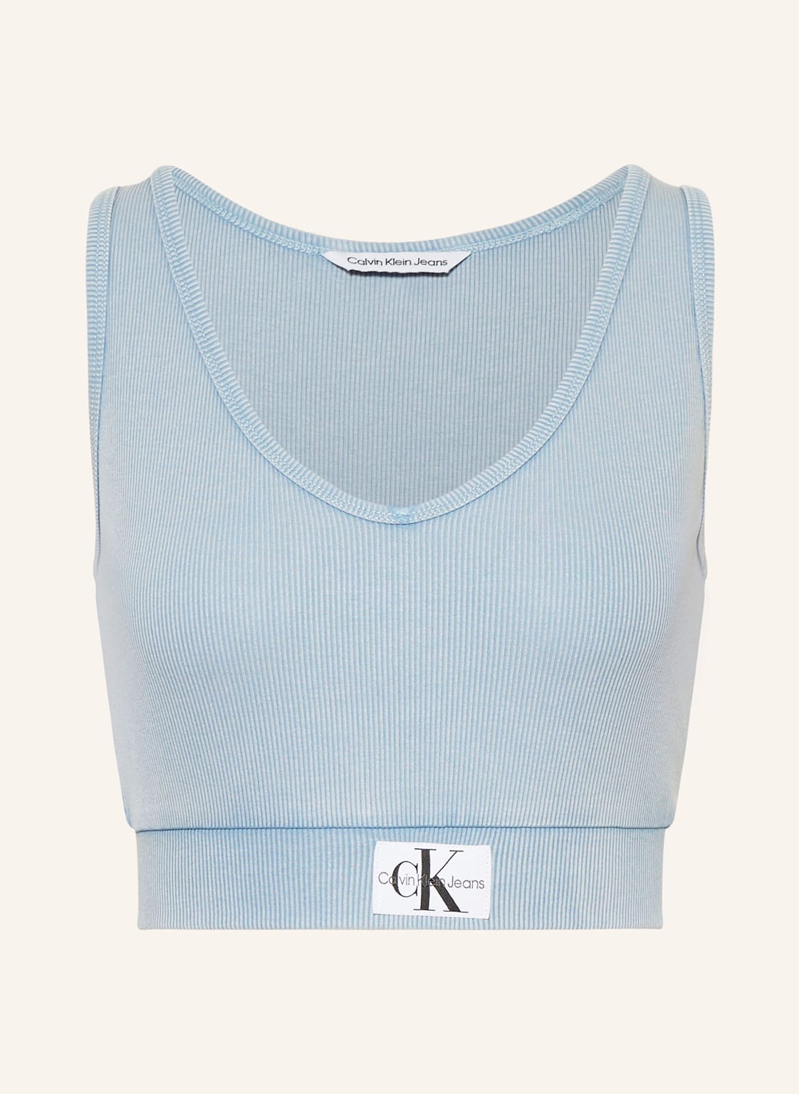 Calvin Klein Jeans Cropped-Top blau von Calvin Klein Jeans