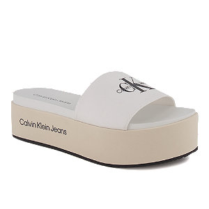 Calvin Klein Jeans Damen Pantolette Weiss von Calvin Klein Jeans