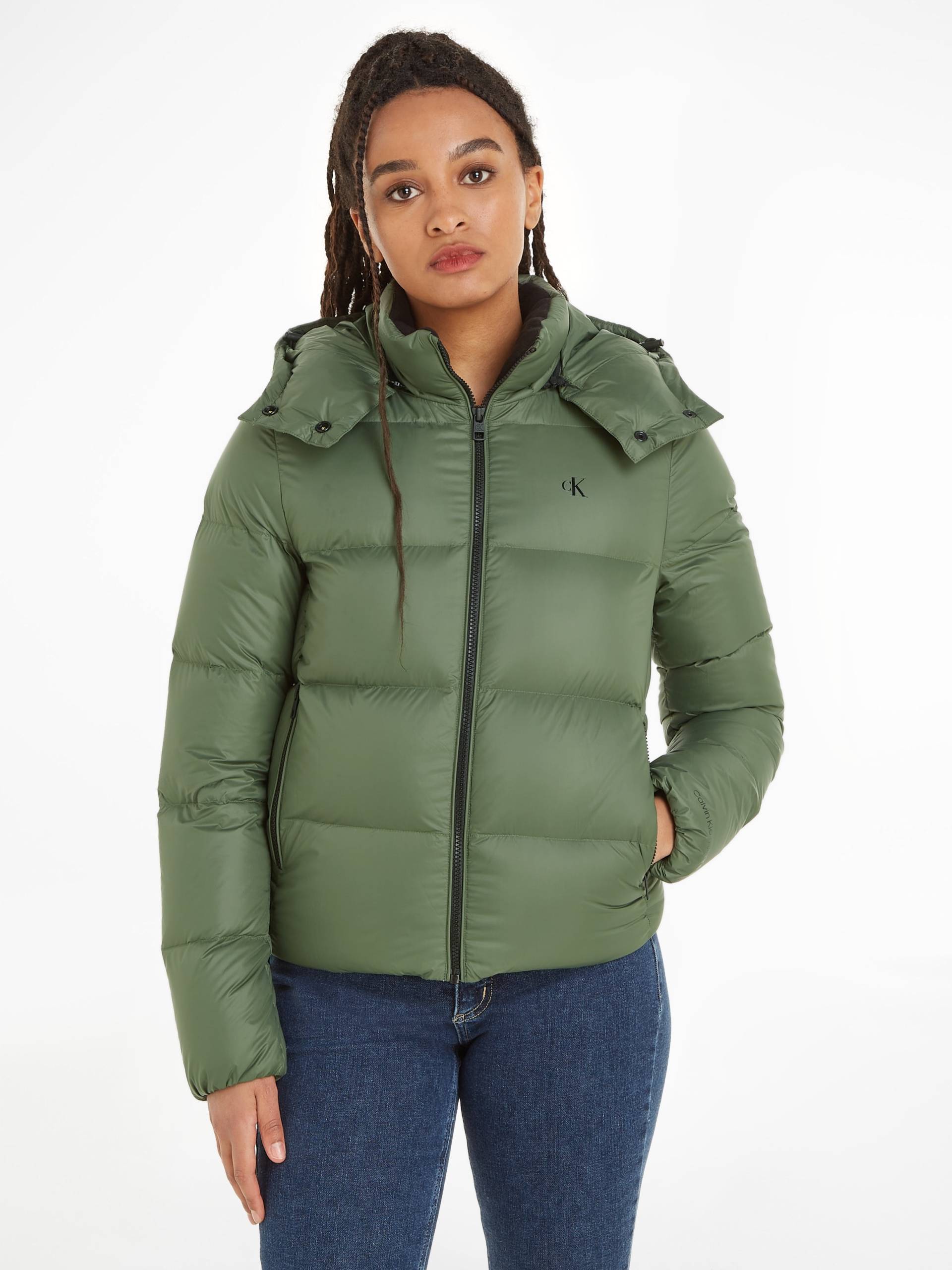 Calvin Klein Jeans Daunenjacke »MW DOWN ARCHETYPE SHORT PUFFER«, mit Kapuze, mit Markenlogo von Calvin Klein Jeans