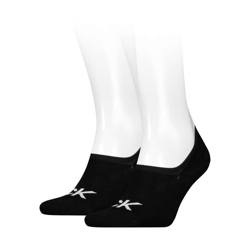 Calvin Klein Jeans Füsslinge »CK MEN FOOTIE HIGH CUT 2P LOGO«, (2 Paar), Verstärkte Ferse und Spitze für zusätzliche Strapazierfähigkeit von Calvin Klein Jeans