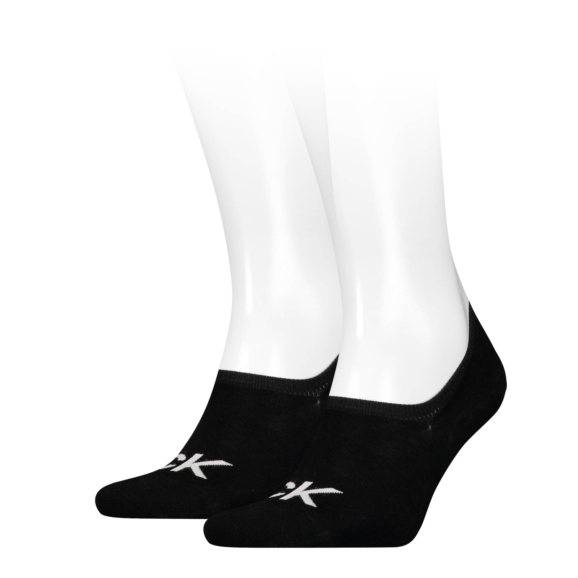 Calvin Klein Jeans Füsslinge »CK MEN FOOTIE HIGH CUT 2P LOGO«, (2 Paar), Verstärkte Ferse und Spitze für zusätzliche Strapazierfähigkeit von Calvin Klein Jeans