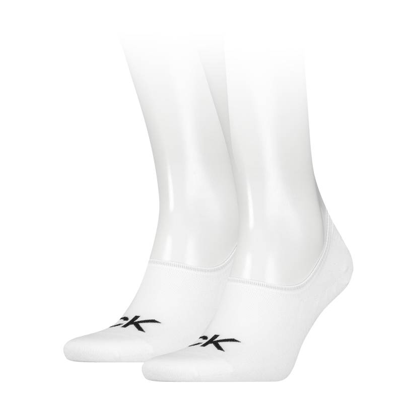 Calvin Klein Jeans Füsslinge »CK MEN FOOTIE HIGH CUT 2P LOGO«, (2 Paar), Verstärkte Ferse und Spitze für zusätzliche Strapazierfähigkeit von Calvin Klein Jeans