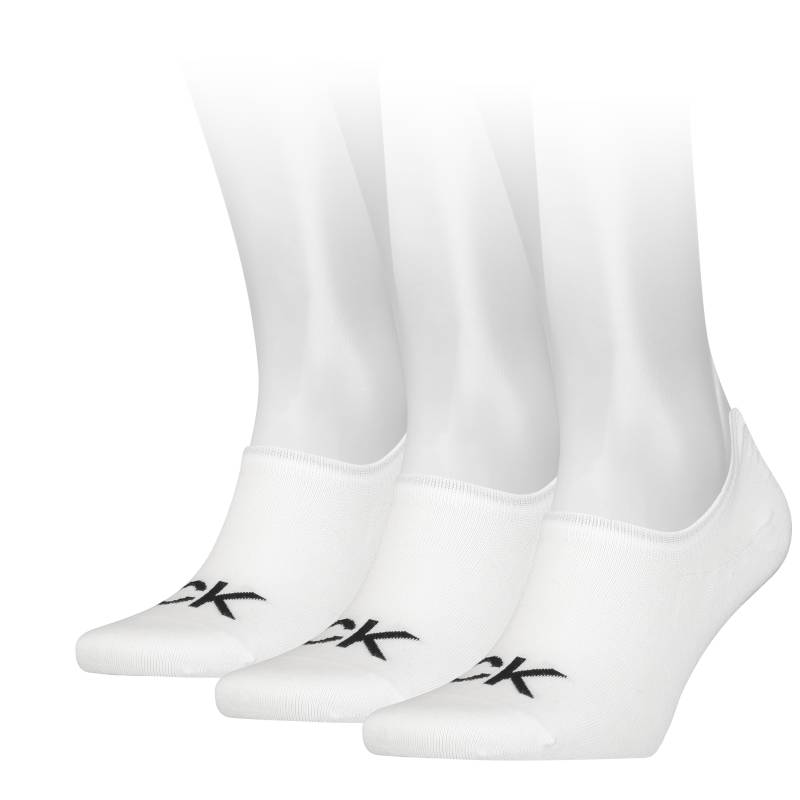 Calvin Klein Jeans Füsslinge »CK MEN FOOTIE HIGH CUT 3P LOGO«, (3 Paar), No Show Socks, Anti-Slip-Ferse, CK-Logo, High-Cut von Calvin Klein Jeans