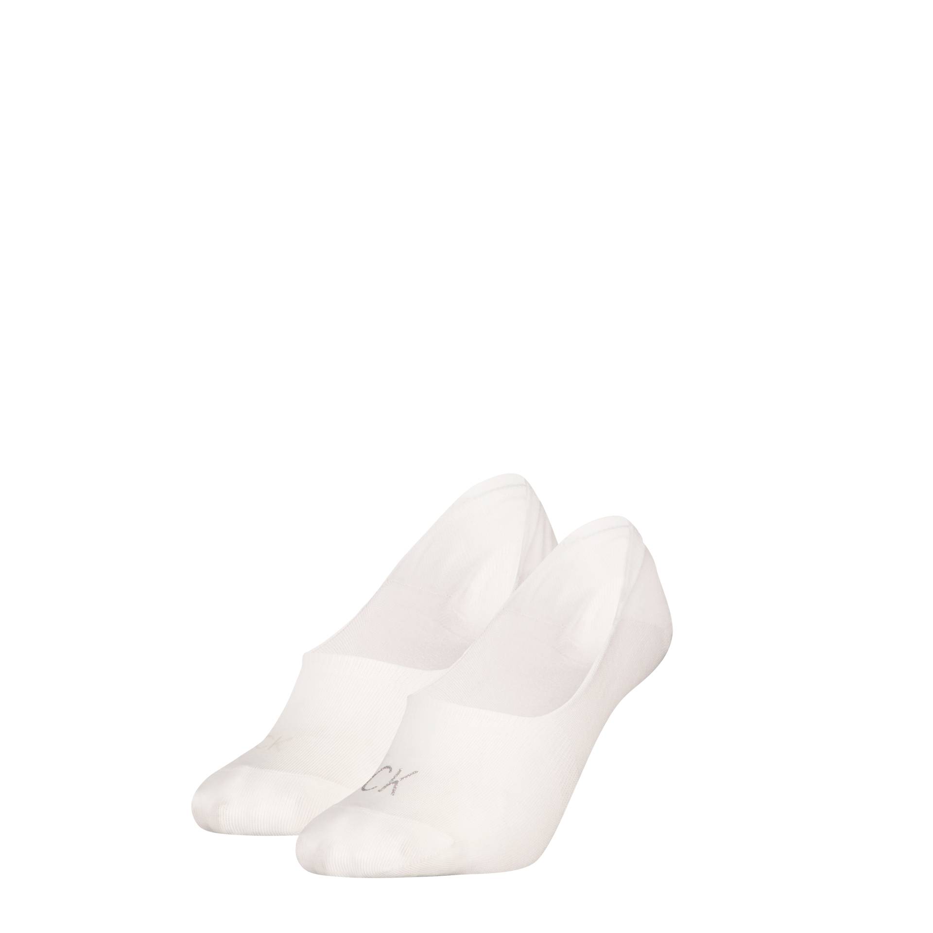 Calvin Klein Jeans Füsslinge »CK WOMEN FOOTIE MID CUT 2P SHINY LOGO«, (2 Paar), Vorn mit kleinem Glitzer-Logo von Calvin Klein Jeans