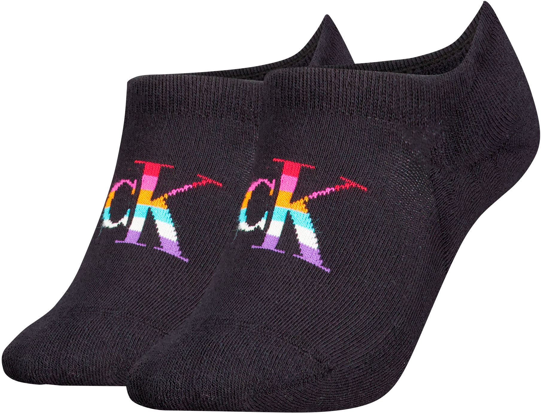 Calvin Klein Jeans Füsslinge »CKJ WOMEN FOOTIE HIGH CUT PRIDE«, (Packung, 2 Paar) von Calvin Klein Jeans