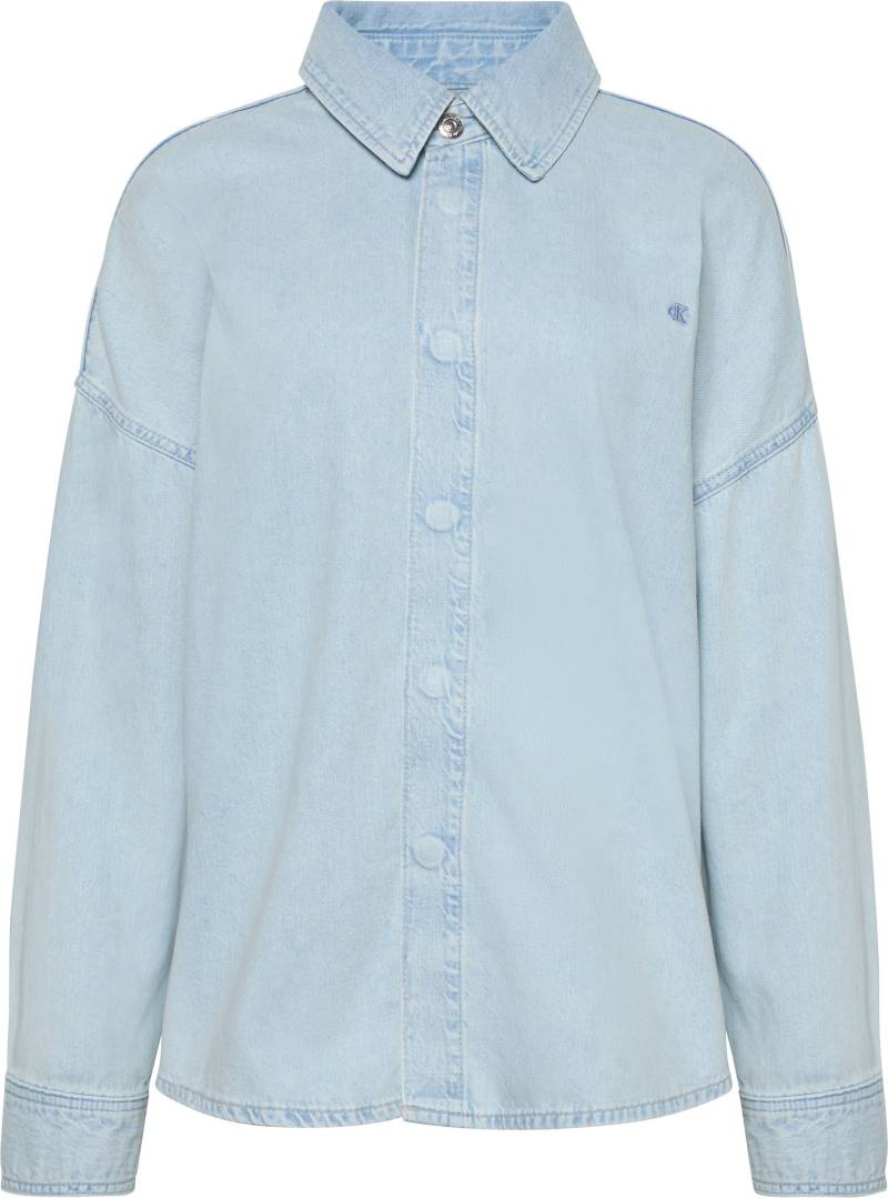 Calvin Klein Jeans Hemdbluse »RLXD LNN DNM SHRT AR«, Mit Rundhalsausschnitt von Calvin Klein Jeans