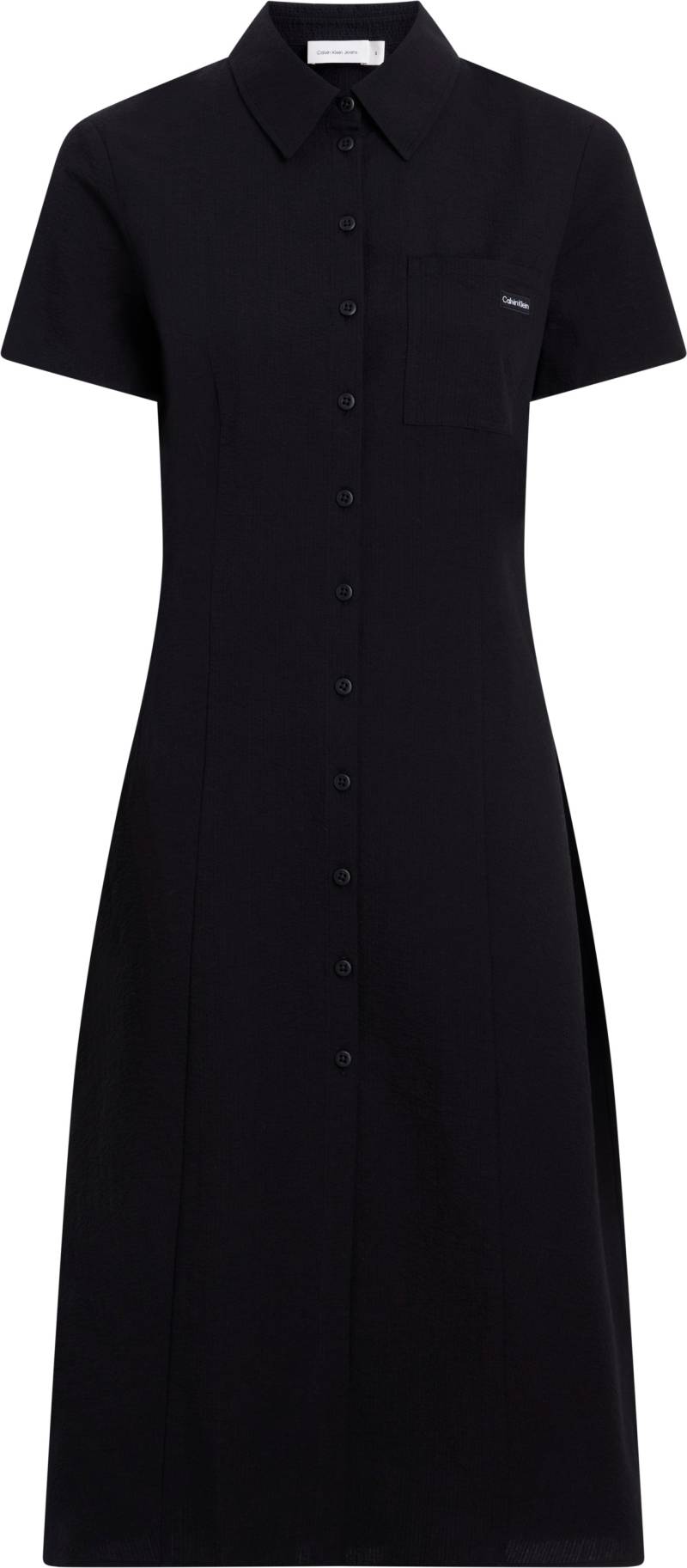 Calvin Klein Jeans Hemdblusenkleid »SEERSUCKER BUTTON DOWN DAY DRESS«, mit Brusttasche von Calvin Klein Jeans