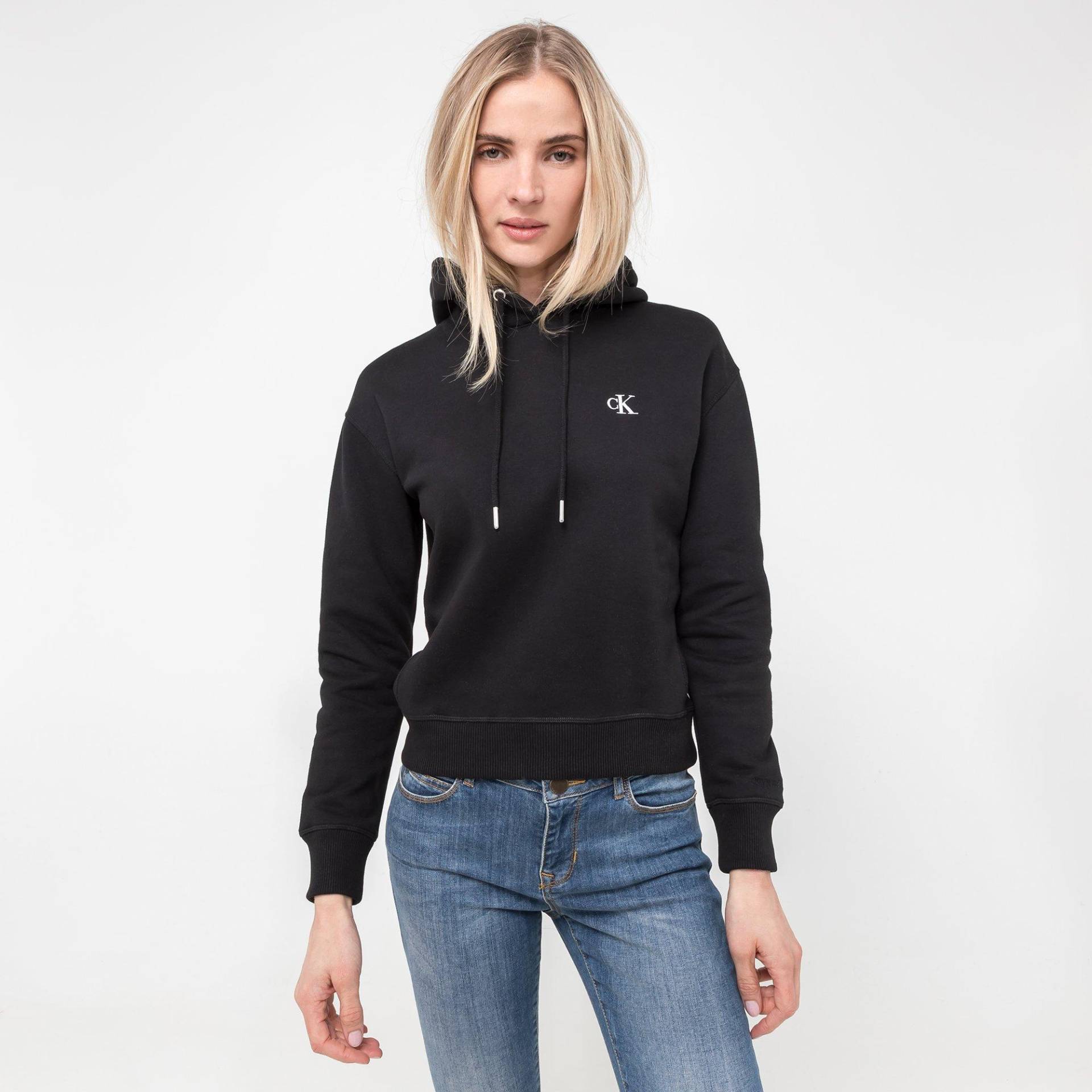 Hoodie Damen Schwarz M von Calvin Klein Jeans