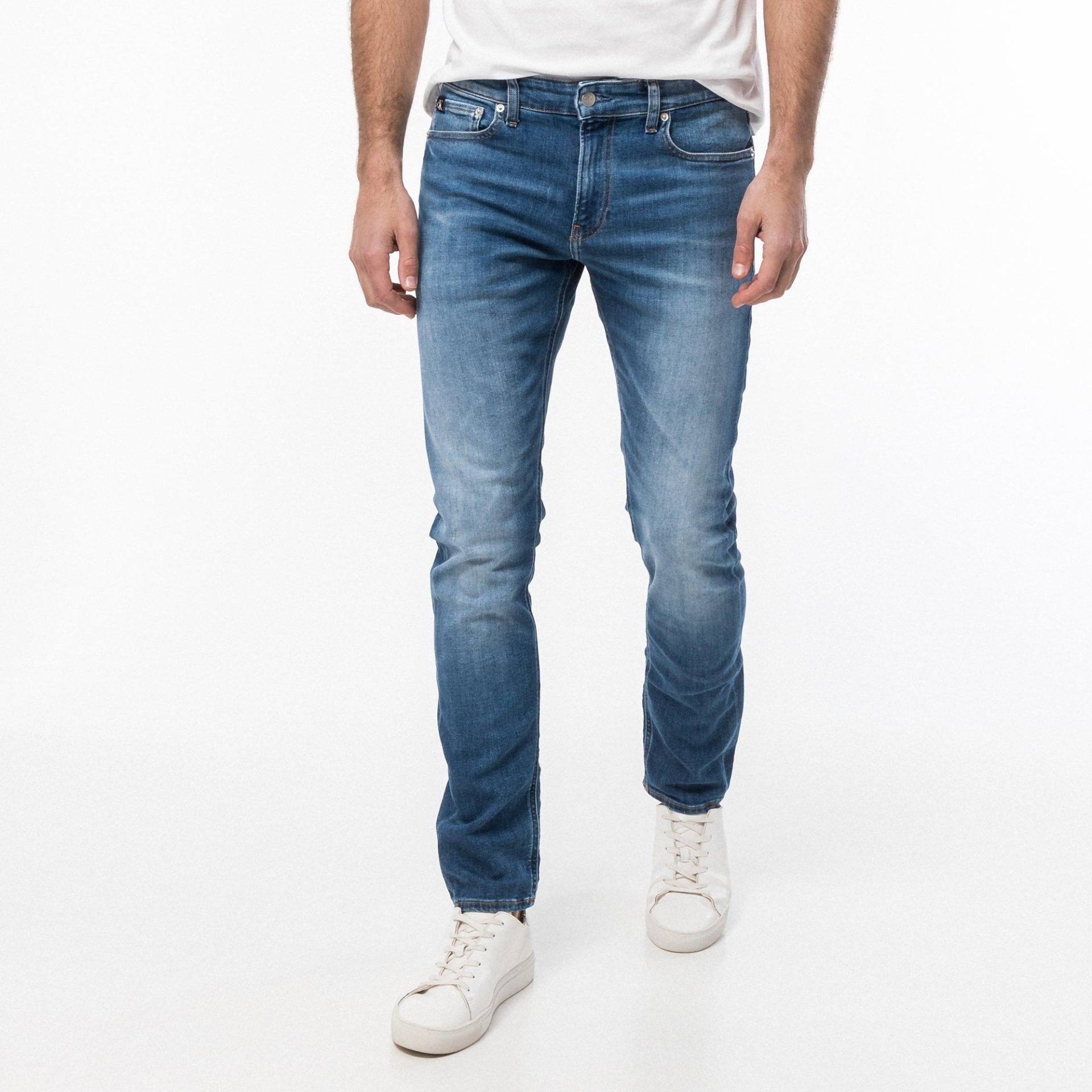Jeans, Slim Fit Herren Blau L34/W32 von Calvin Klein Jeans