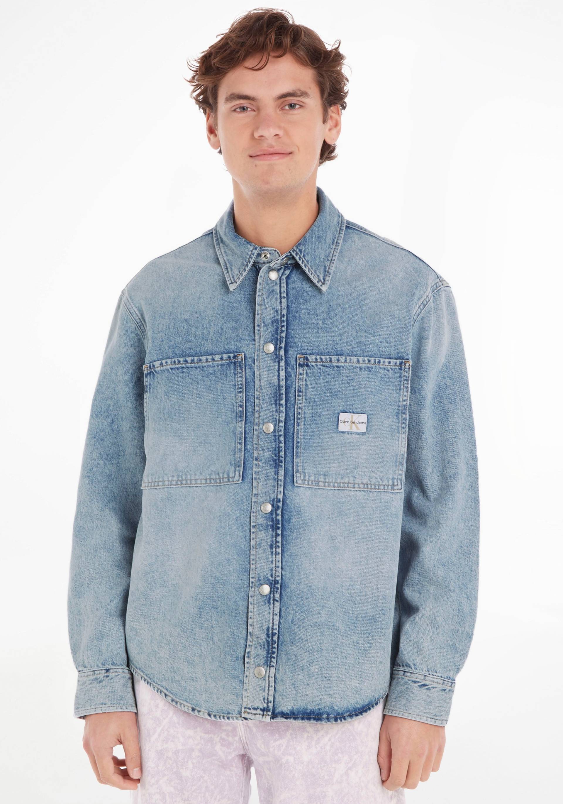 Calvin Klein Jeans Jeanshemd »RELAXED LINEAR DENIM SHIRT« von Calvin Klein Jeans