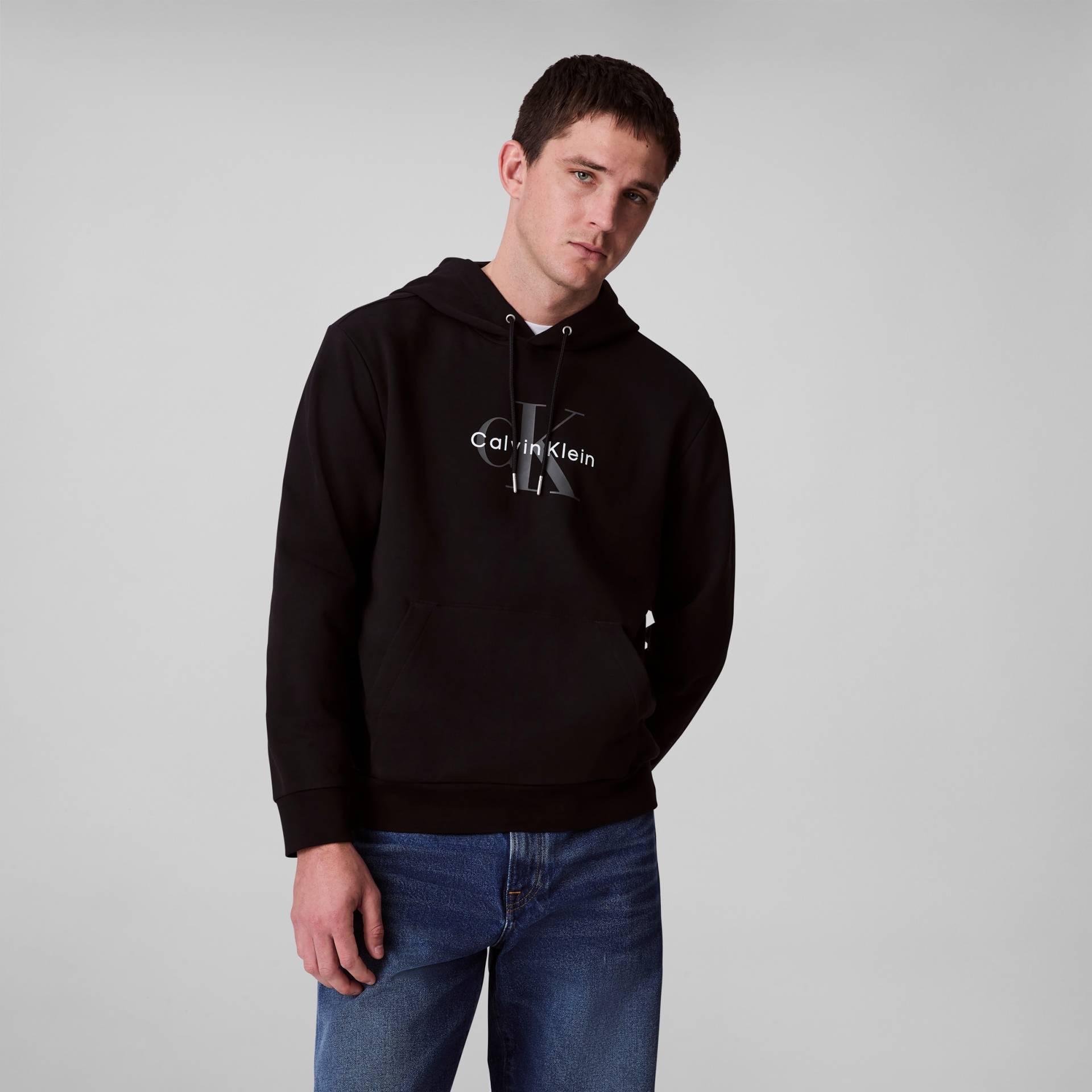 Calvin Klein Jeans Kapuzensweatshirt »400GSM TERRY MONOLOGO HOODIE«, Mit Rundhalsausschnitt von Calvin Klein Jeans