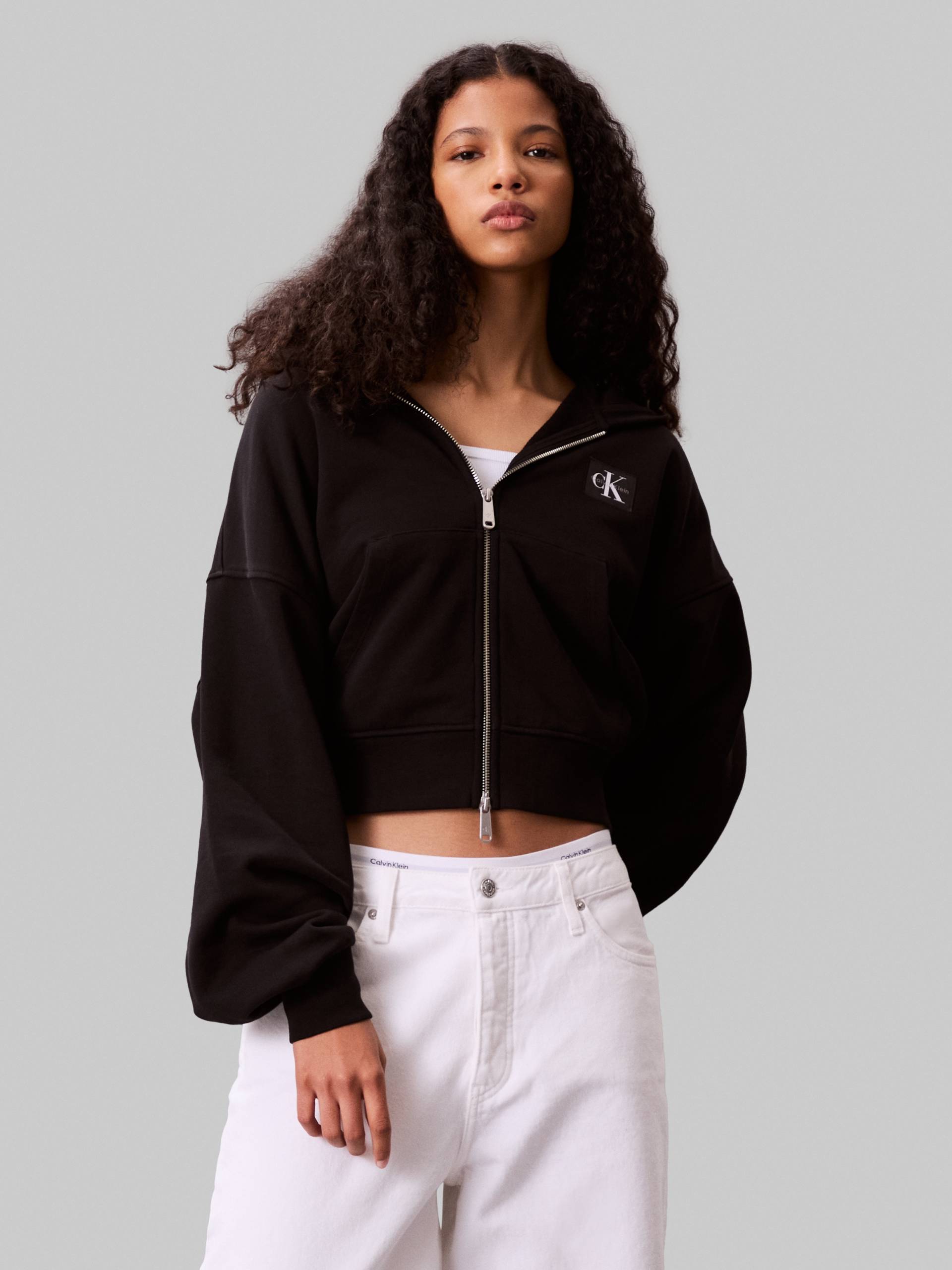 Calvin Klein Jeans Kapuzensweatshirt »A- FRNCH TRRY BDG LG«, Mit Rundhalsausschnitt Calvin Klein Jeans Kapuzensweatshirt »A- FRNCH TRRY BDG LG«, Mit Rundhalsausschnitt von Calvin Klein Jeans