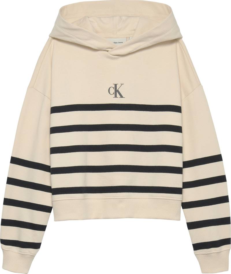 Calvin Klein Jeans Kapuzensweatshirt »CK LOGO BOXY FIT STRIPES HOODIE«, für Kinder bis 16 Jahre, mit Kapuze von Calvin Klein Jeans