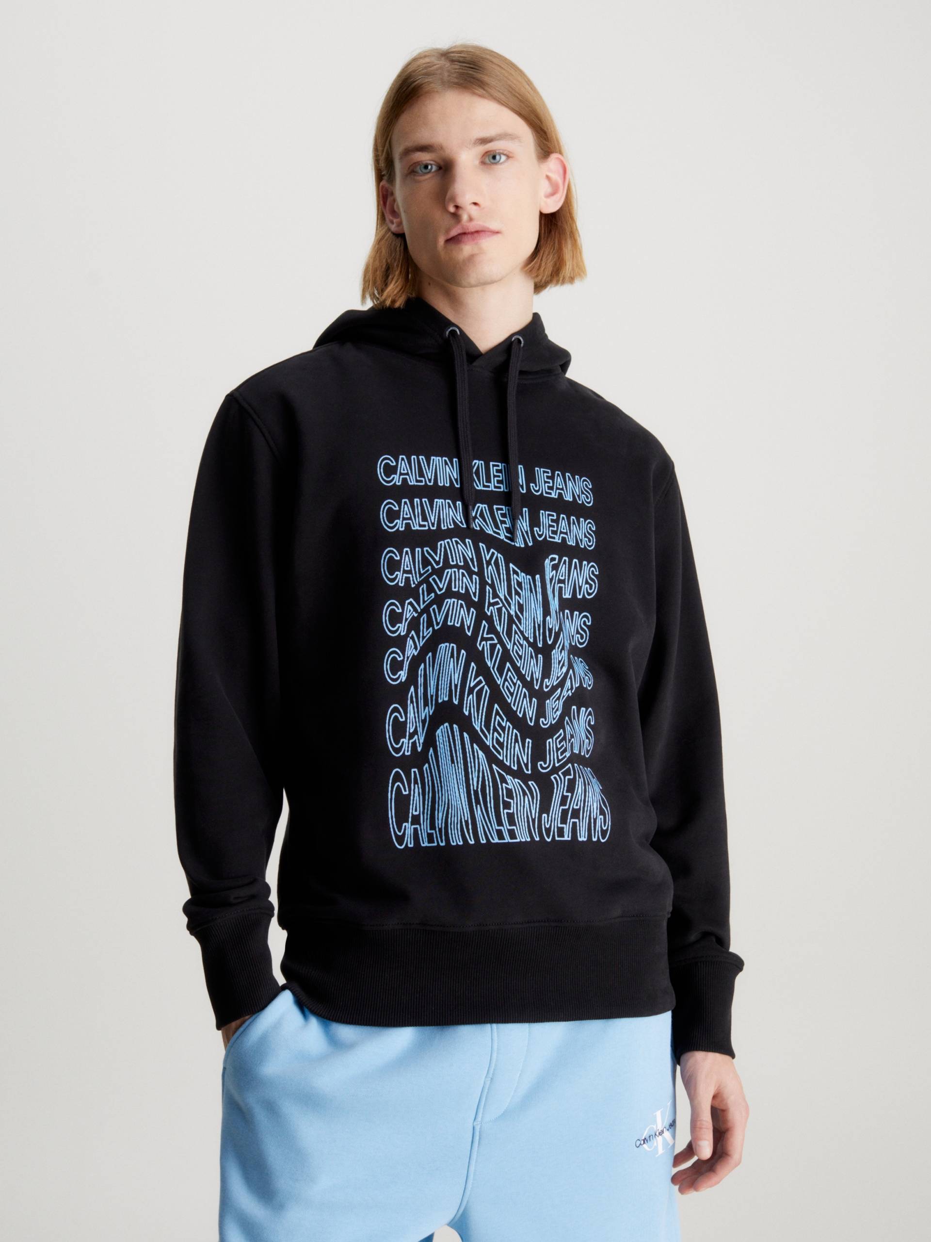 Calvin Klein Jeans Kapuzensweatshirt »INSTITUTIONAL WARP HOODIE« von Calvin Klein Jeans