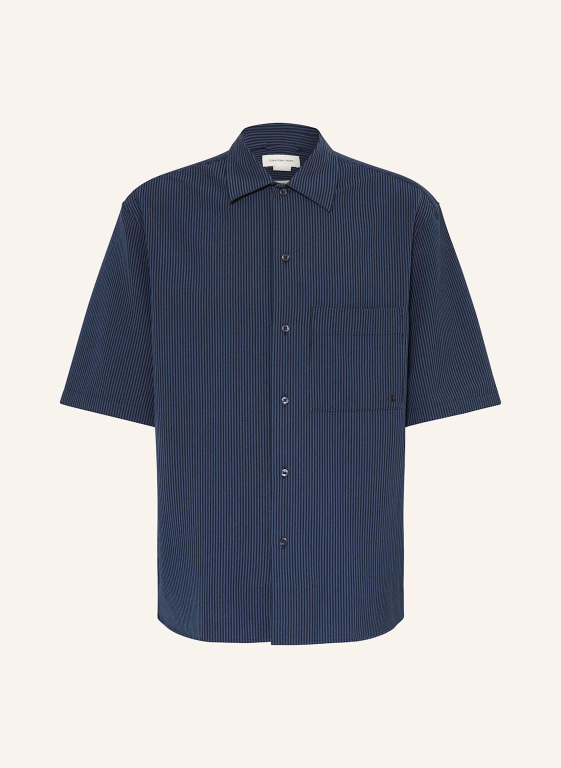 Calvin Klein Jeans Kurzarm-Hemd Relaxed Fit blau Calvin Klein Jeans Kurzarm-Hemd Relaxed Fit blau von Calvin Klein Jeans