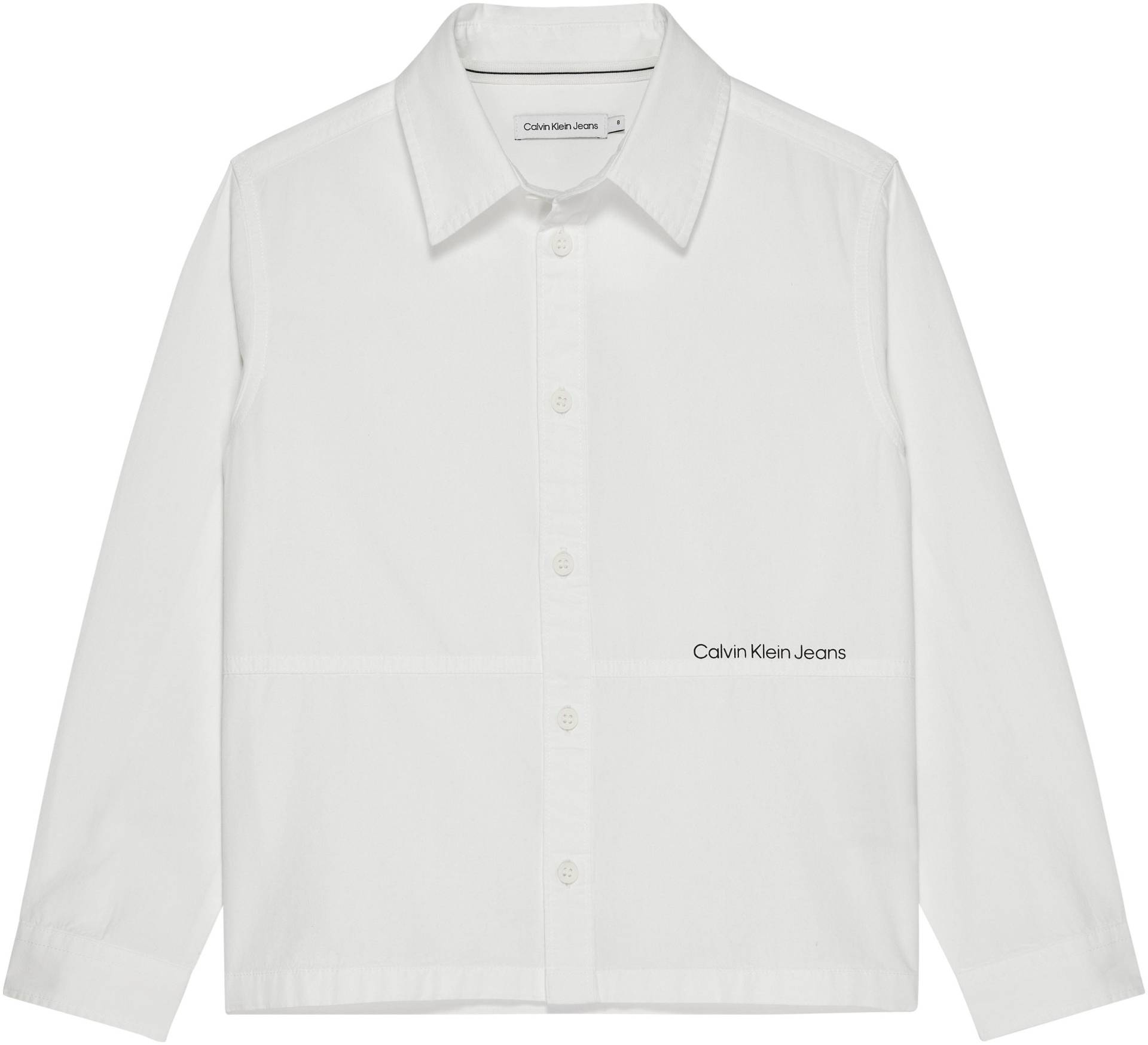 Calvin Klein Jeans Langarmhemd »MINI LOGO TAPE POPLIN SHIRT« von Calvin Klein Jeans