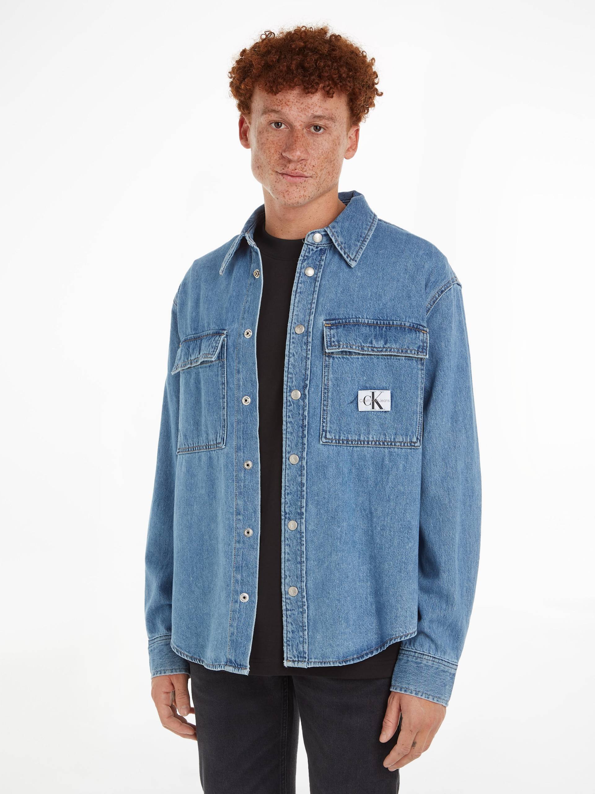 Calvin Klein Jeans Langarmhemd »RELAXED LINEAR DENIM SHIRT« von Calvin Klein Jeans