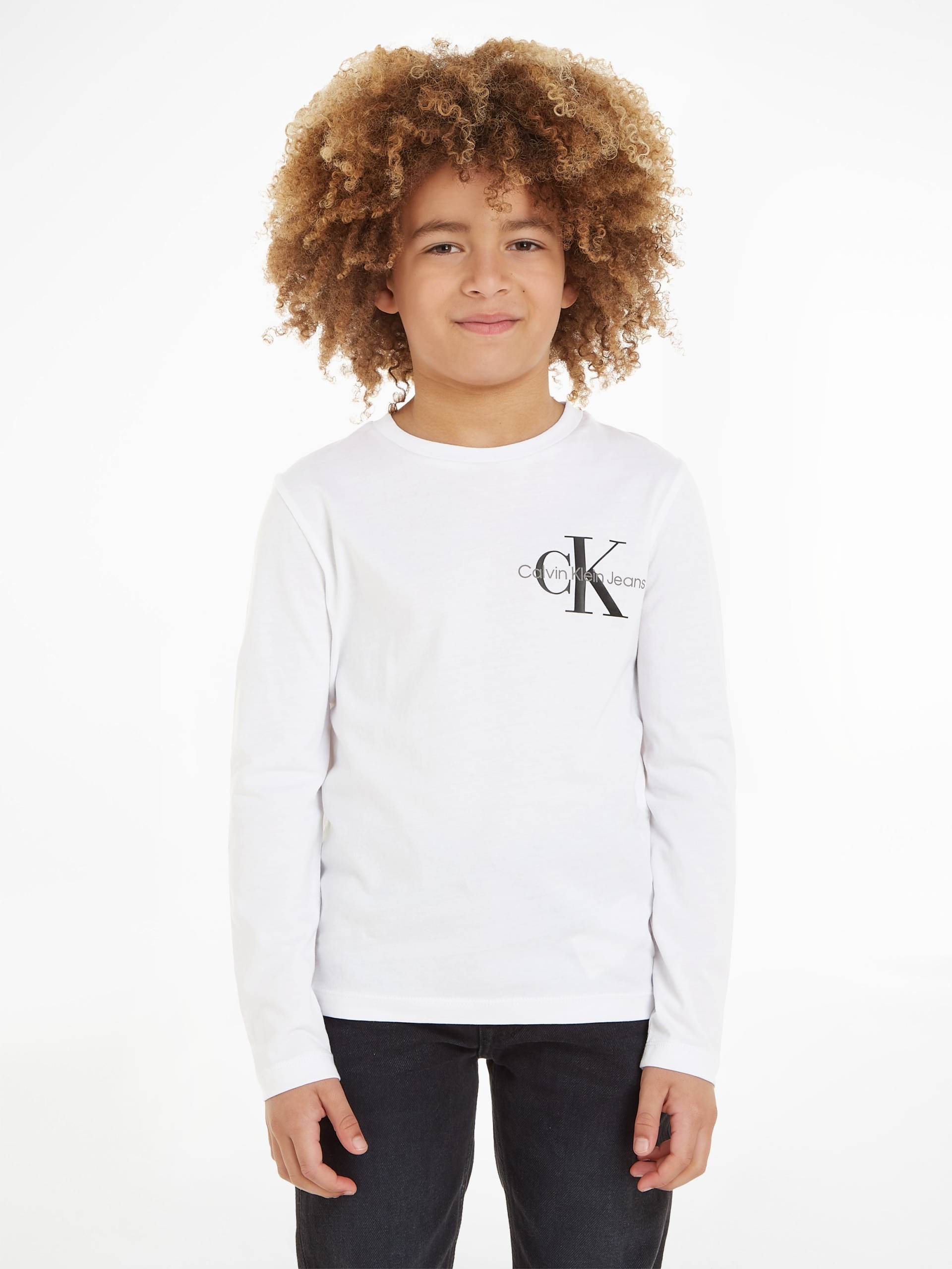 Calvin Klein Jeans Langarmshirt »CHEST MONOGRAM LS TOP« von Calvin Klein Jeans