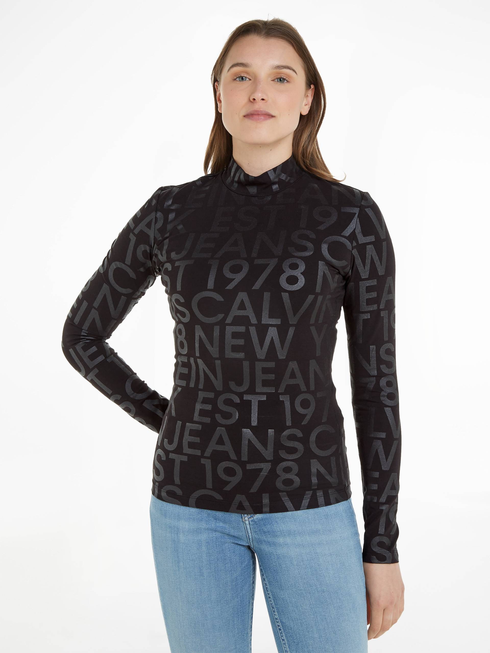 Calvin Klein Jeans Langarmshirt »LOGO AOP LONG SLEEVE TOP« von Calvin Klein Jeans