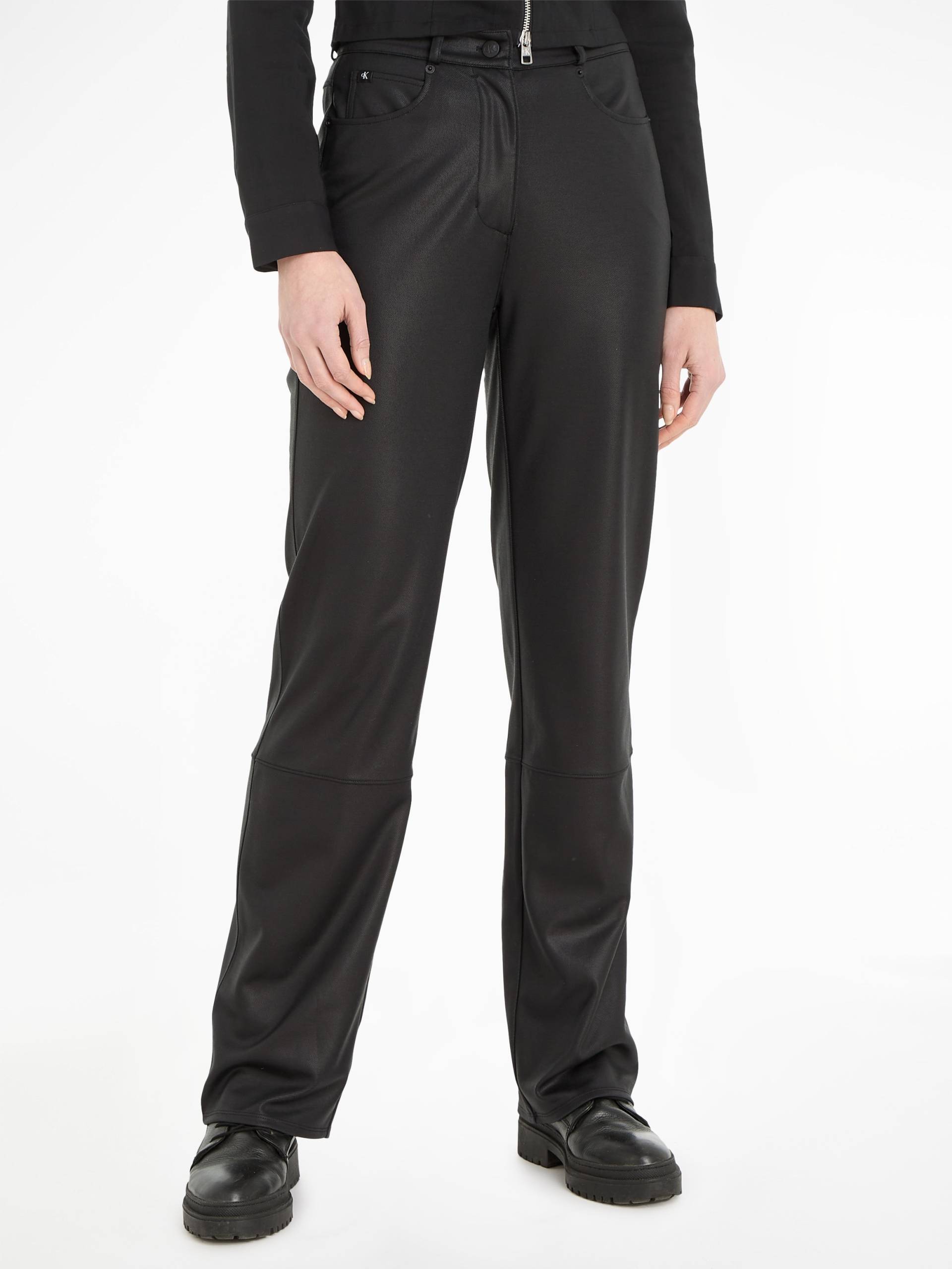 Calvin Klein Jeans Lederimitathose »COATED MILANO HR STRAIGHT« von Calvin Klein Jeans