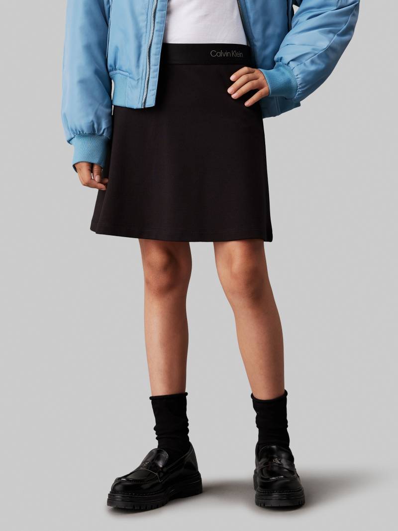 Calvin Klein Jeans Minirock »LOGO TAPE FLARE PUNTO SKIRT«, für Kinder bis 16 Jahre, mit elastischem Bund von Calvin Klein Jeans