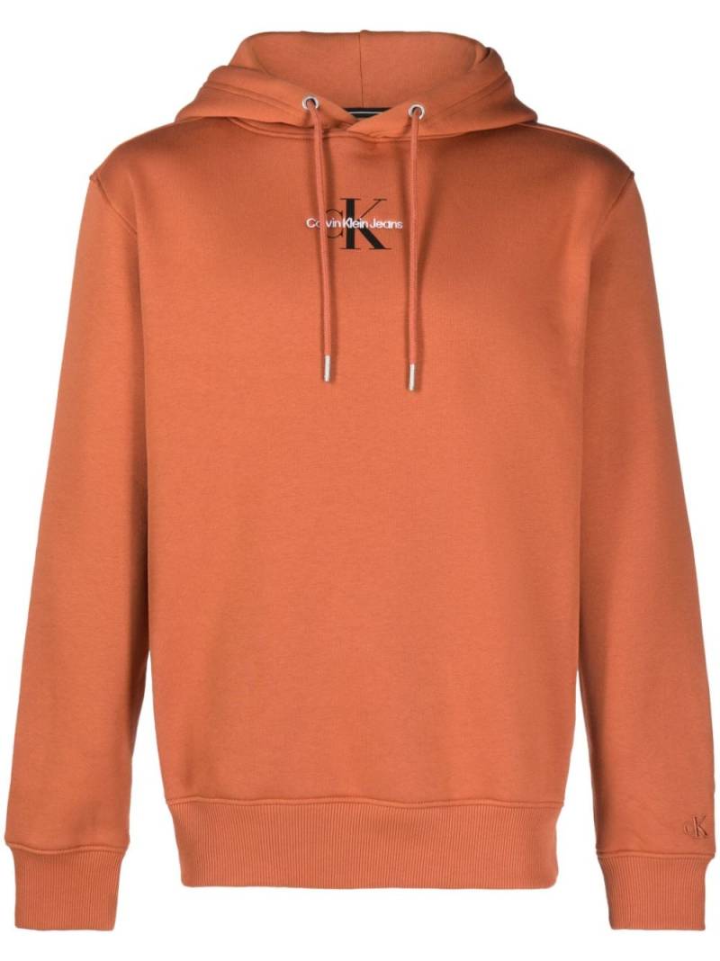 Calvin Klein Jeans Monologo logo-print hoodie - Orange von Calvin Klein Jeans