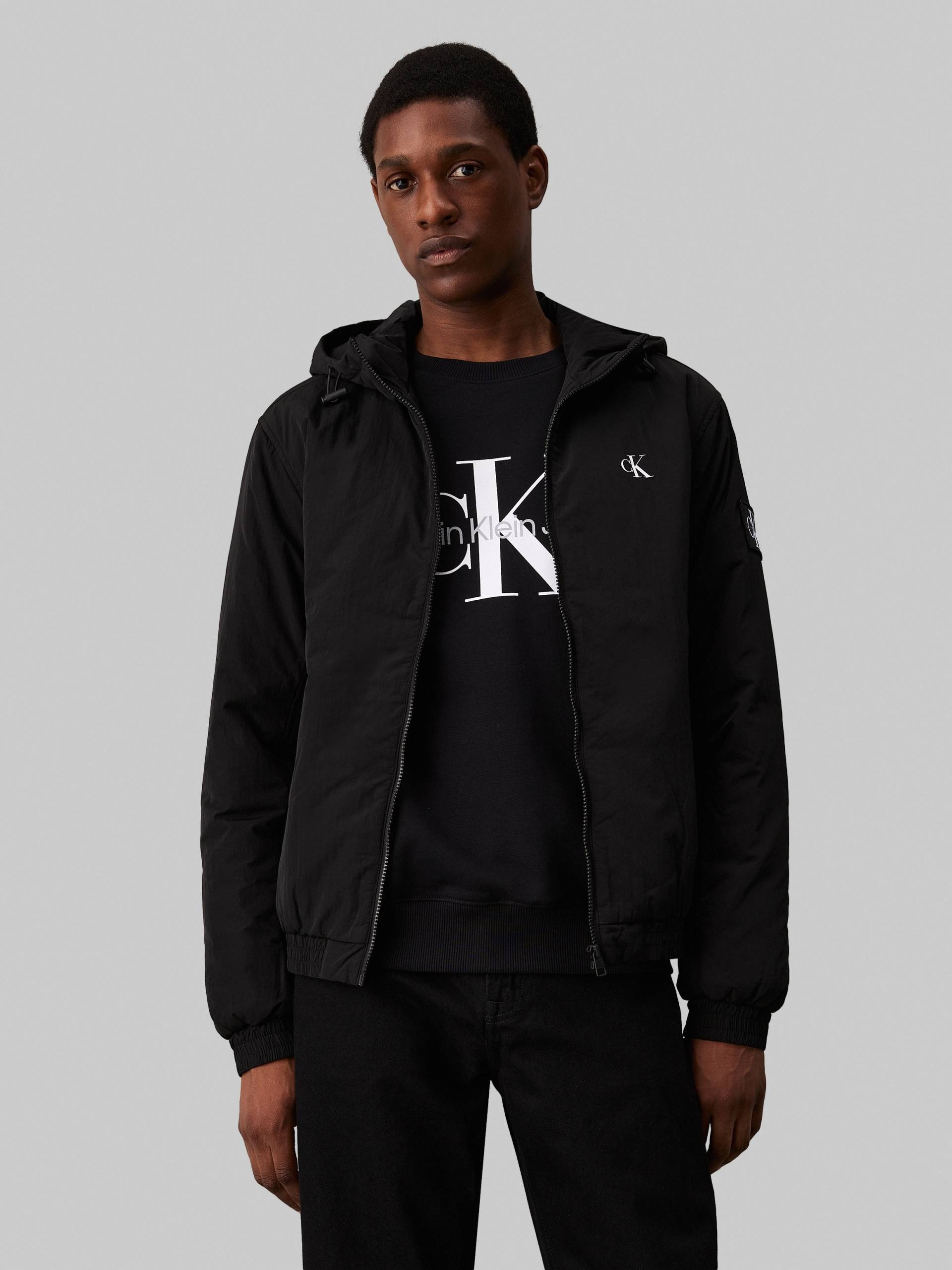 Calvin Klein Jeans Outdoorjacke »PADDED HOODED HARRINGTON«, mit Kapuze, mit Logoprägung Calvin Klein Jeans Outdoorjacke »PADDED HOODED HARRINGTON«, mit Kapuze, mit Logoprägung von Calvin Klein Jeans