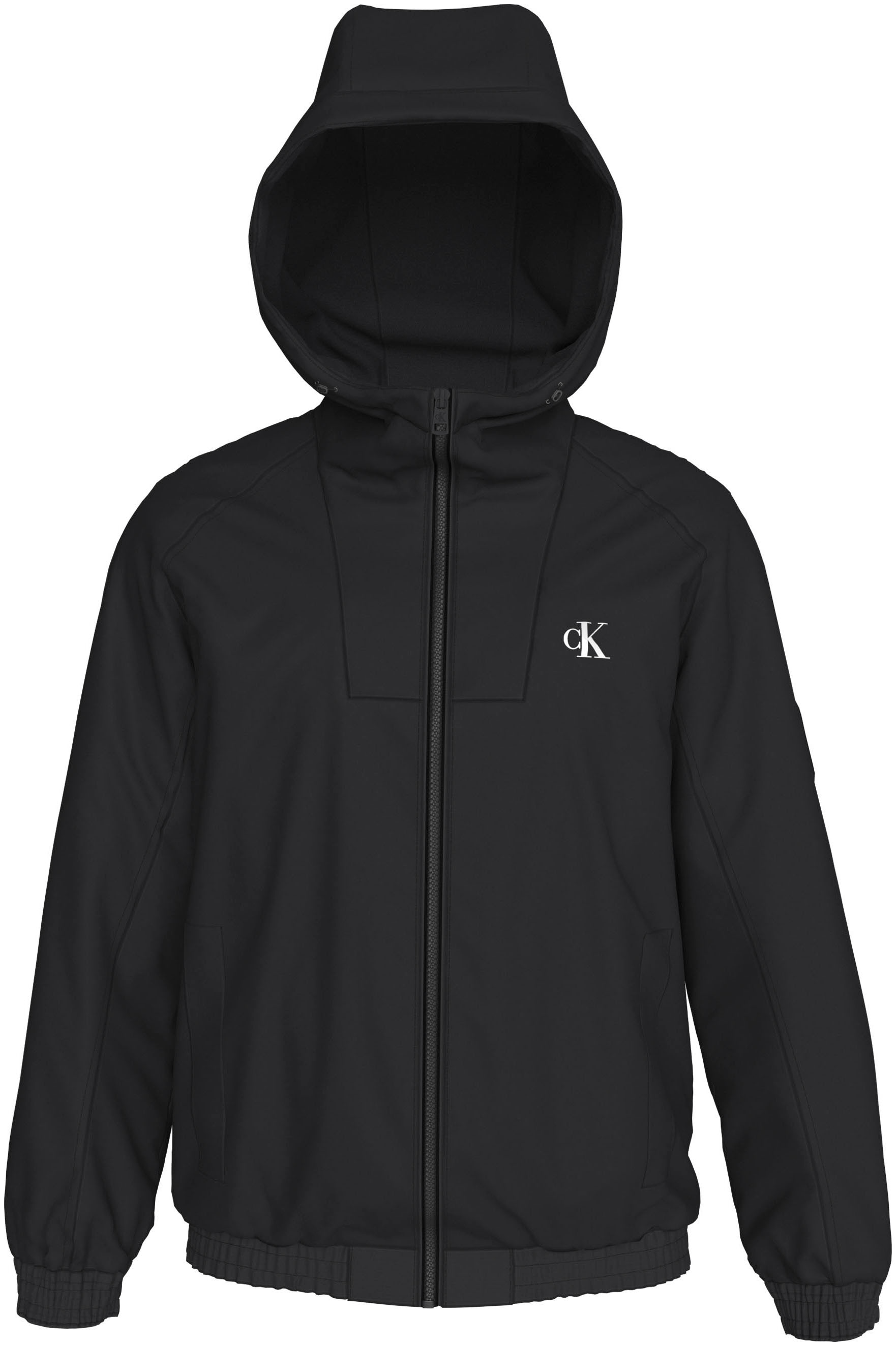 Calvin Klein Jeans Outdoorjacke »UNPADDED HOODED HARRINGTON«, mit Kapuze von Calvin Klein Jeans