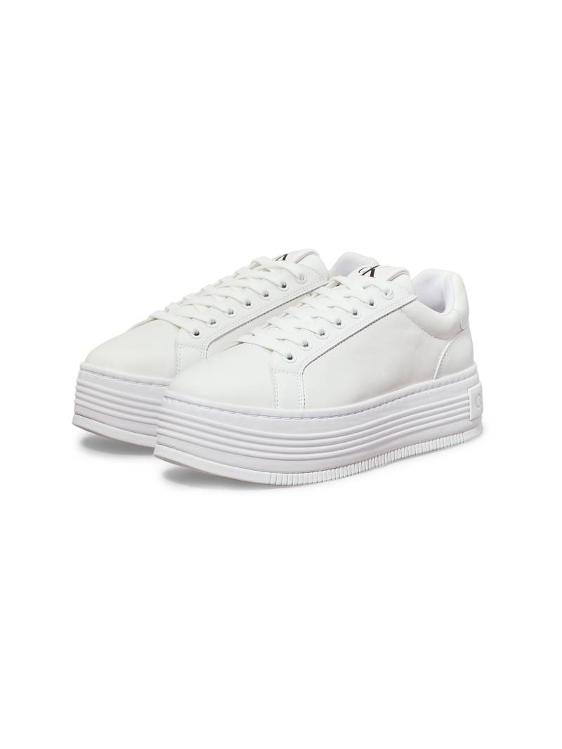 Calvin Klein Jeans Plateausneaker »BOLD PLATF LOW OH MG LTH«, Halbschuh, Schnürschuh, Freizeitschuh mit gepolstertem Schaftrand von Calvin Klein Jeans