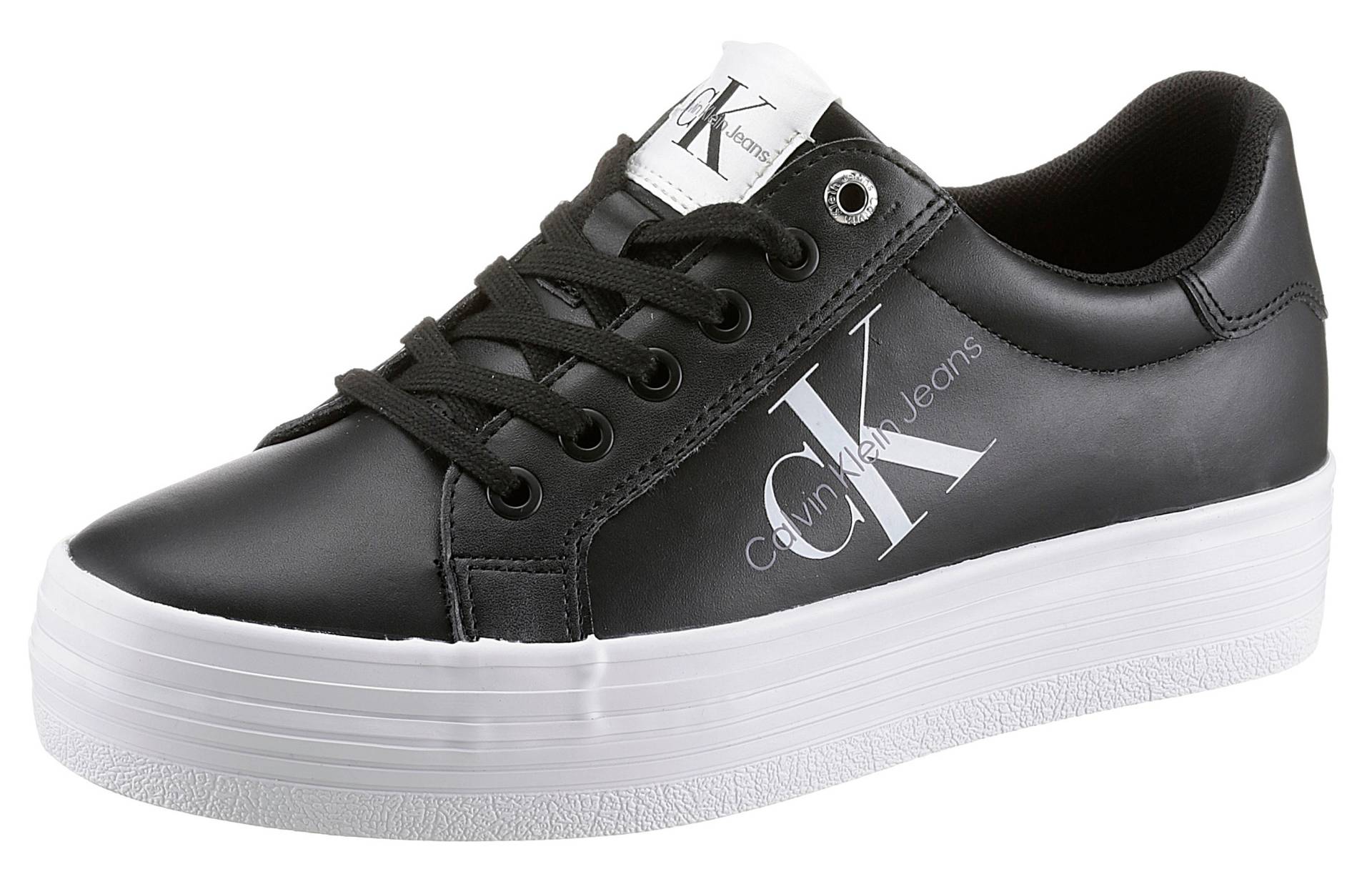 Calvin Klein Jeans Plateausneaker »VULC FLATFORM LACEUP LOW LTH« von Calvin Klein Jeans