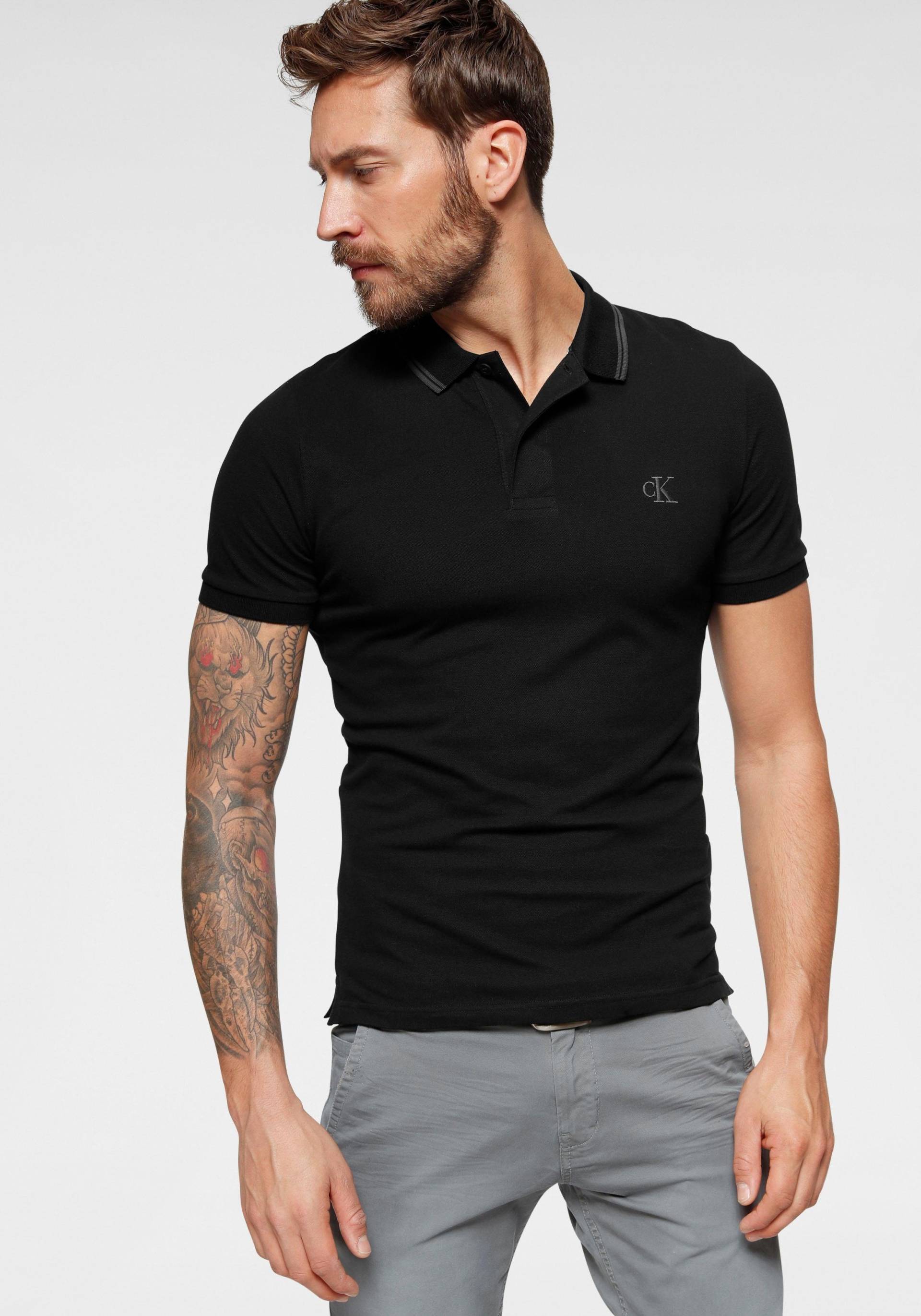 Calvin Klein Jeans Poloshirt »CK ESSENTIAL TIPPING SLIM POLO« von Calvin Klein Jeans