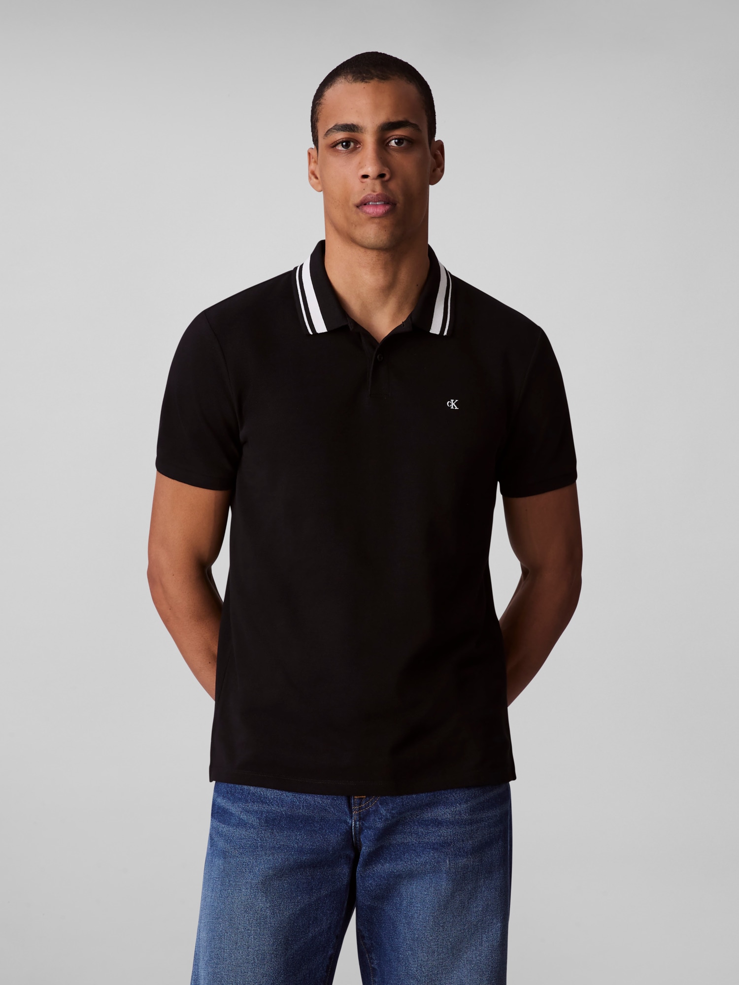 Calvin Klein Jeans Poloshirt »SS CSL PQ CLSSC TPPD«, Mit Rundhalsausschnitt Calvin Klein Jeans Poloshirt »SS CSL PQ CLSSC TPPD«, Mit Rundhalsausschnitt von Calvin Klein Jeans