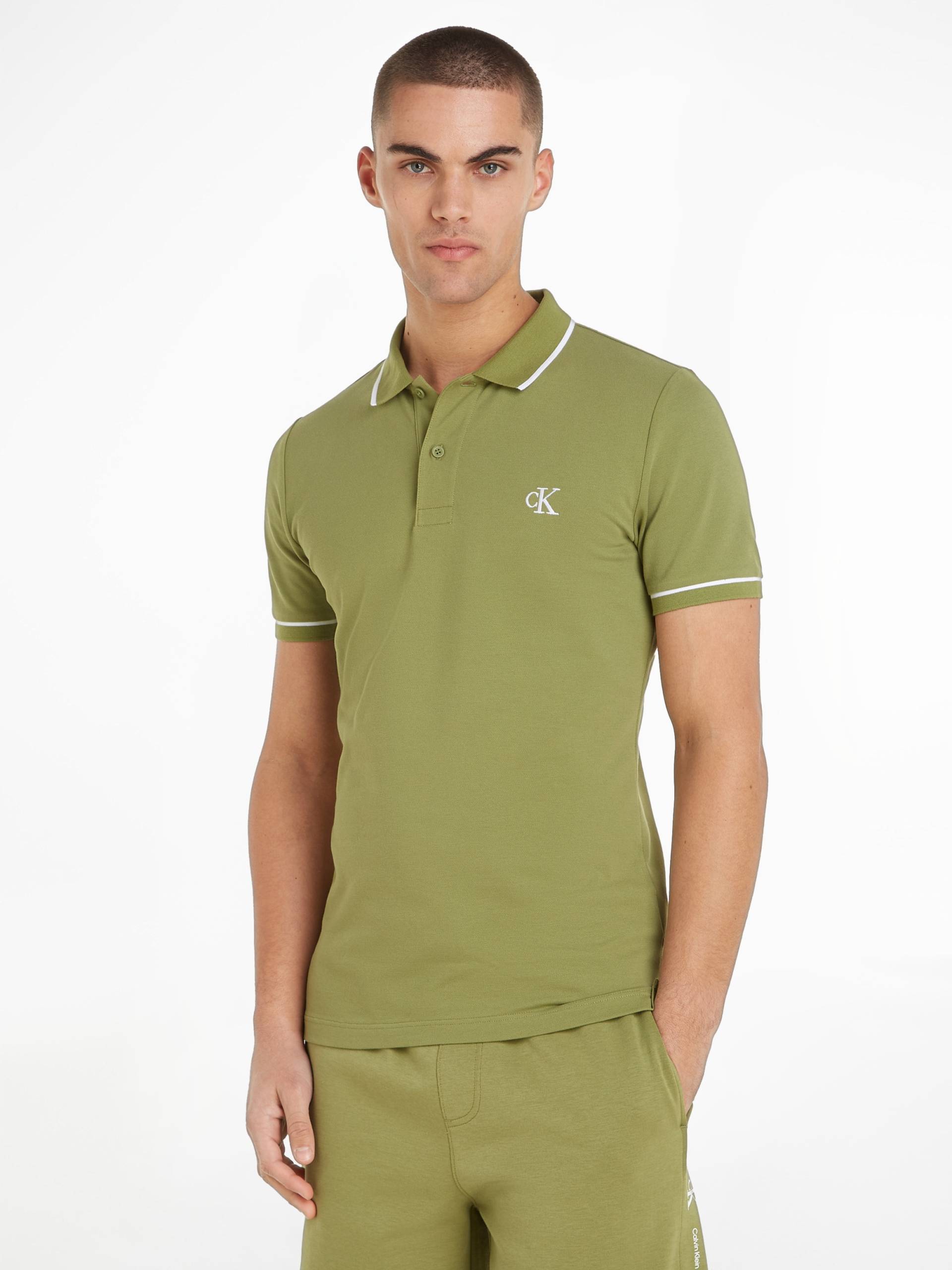 Calvin Klein Jeans Poloshirt »TIPPING SLIM POLO«, mit Logomarkenlabel von Calvin Klein Jeans