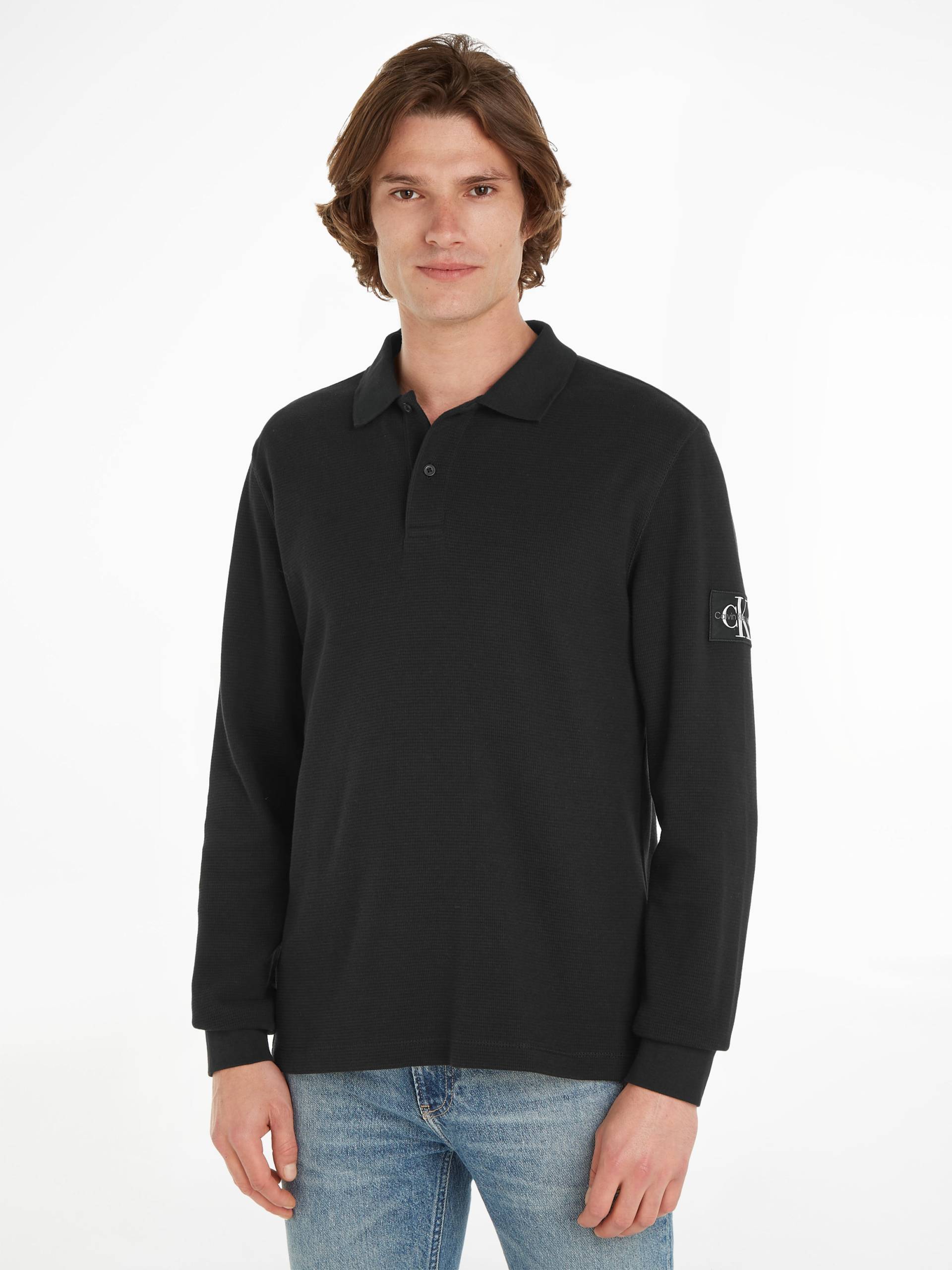 Calvin Klein Jeans Poloshirt »WAFFLE LS BADGE POLO« von Calvin Klein Jeans