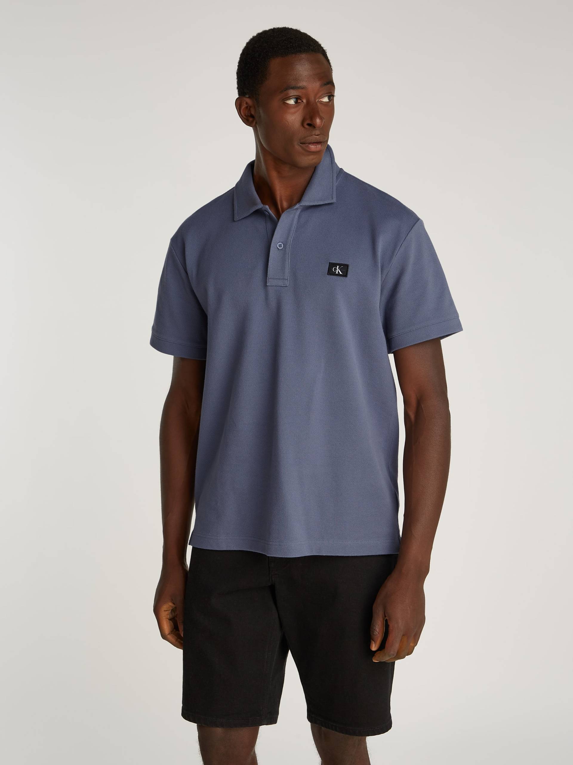 Calvin Klein Jeans Poloshirt »WOVEN LABEL POLO«, Logodruck Calvin Klein Jeans Poloshirt »WOVEN LABEL POLO«, Logodruck von Calvin Klein Jeans