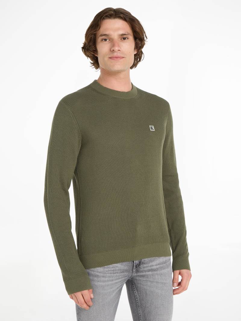 Calvin Klein Jeans Rundhalspullover »CK EMBRO BADGE SWEATER« von Calvin Klein Jeans