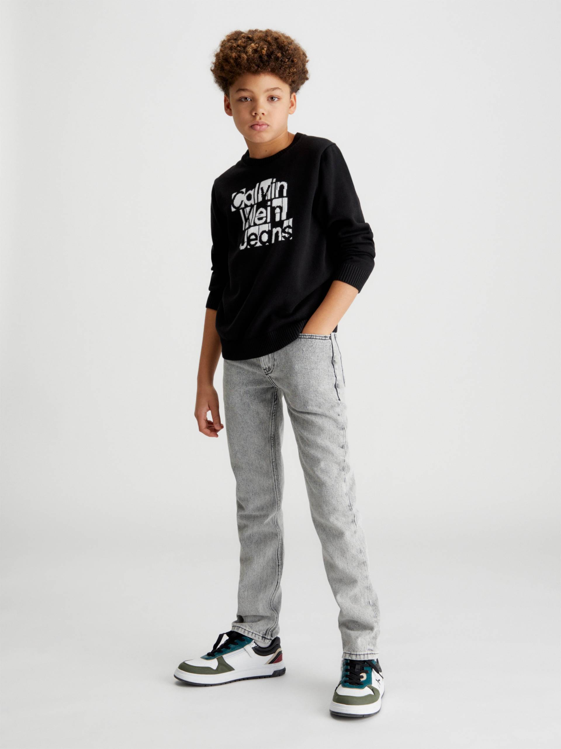 Calvin Klein Jeans Rundhalspullover »INST. GRID GRAPHIC SWEATER« von Calvin Klein Jeans