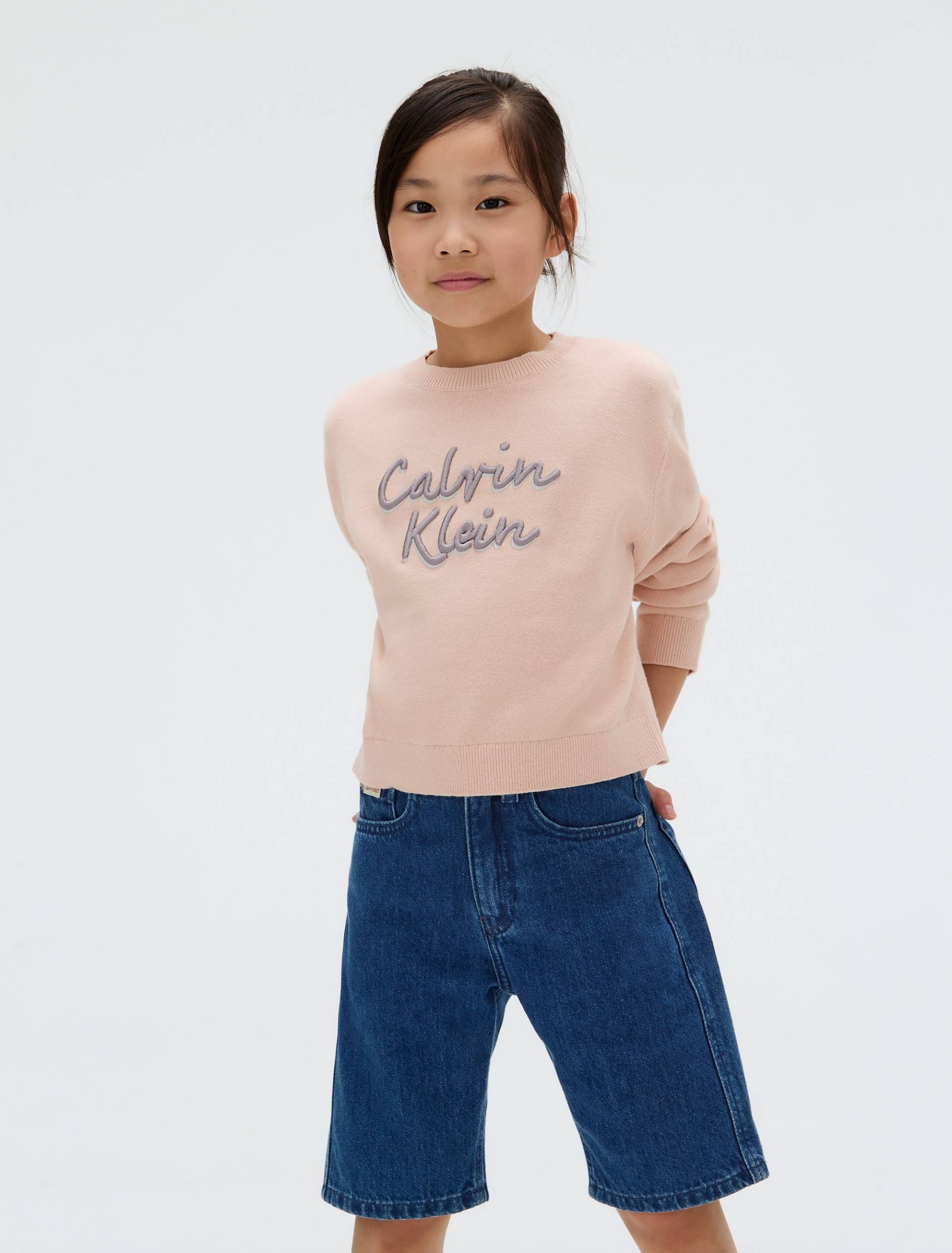 Calvin Klein Jeans Rundhalspullover »LOGO METALLIC INTERSIA«, für Kinder bis 16 Jahre, grosse Stickerei Calvin Klein Jeans Rundhalspullover »LOGO METALLIC INTERSIA«, für Kinder bis 16 Jahre, grosse Stickerei von Calvin Klein Jeans