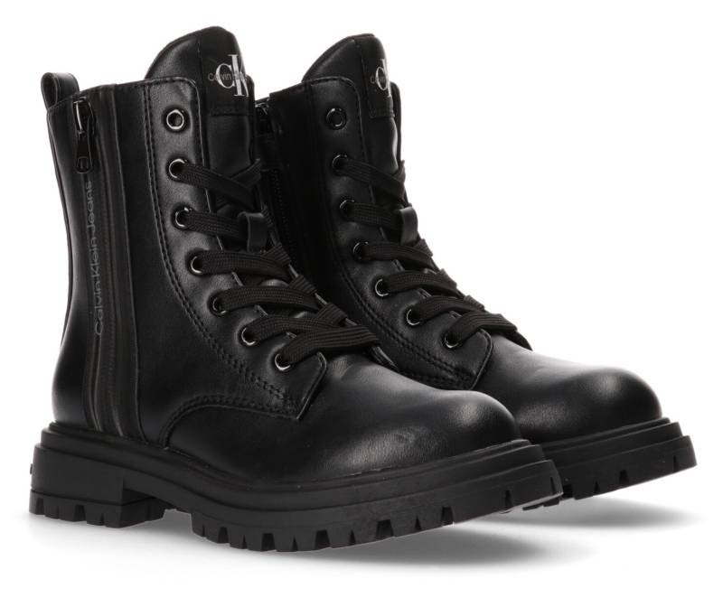 Calvin Klein Jeans Schnürboots, Winterstiefel, Schnürstiefel, Boots mit modischem Aussen-Zip von Calvin Klein Jeans