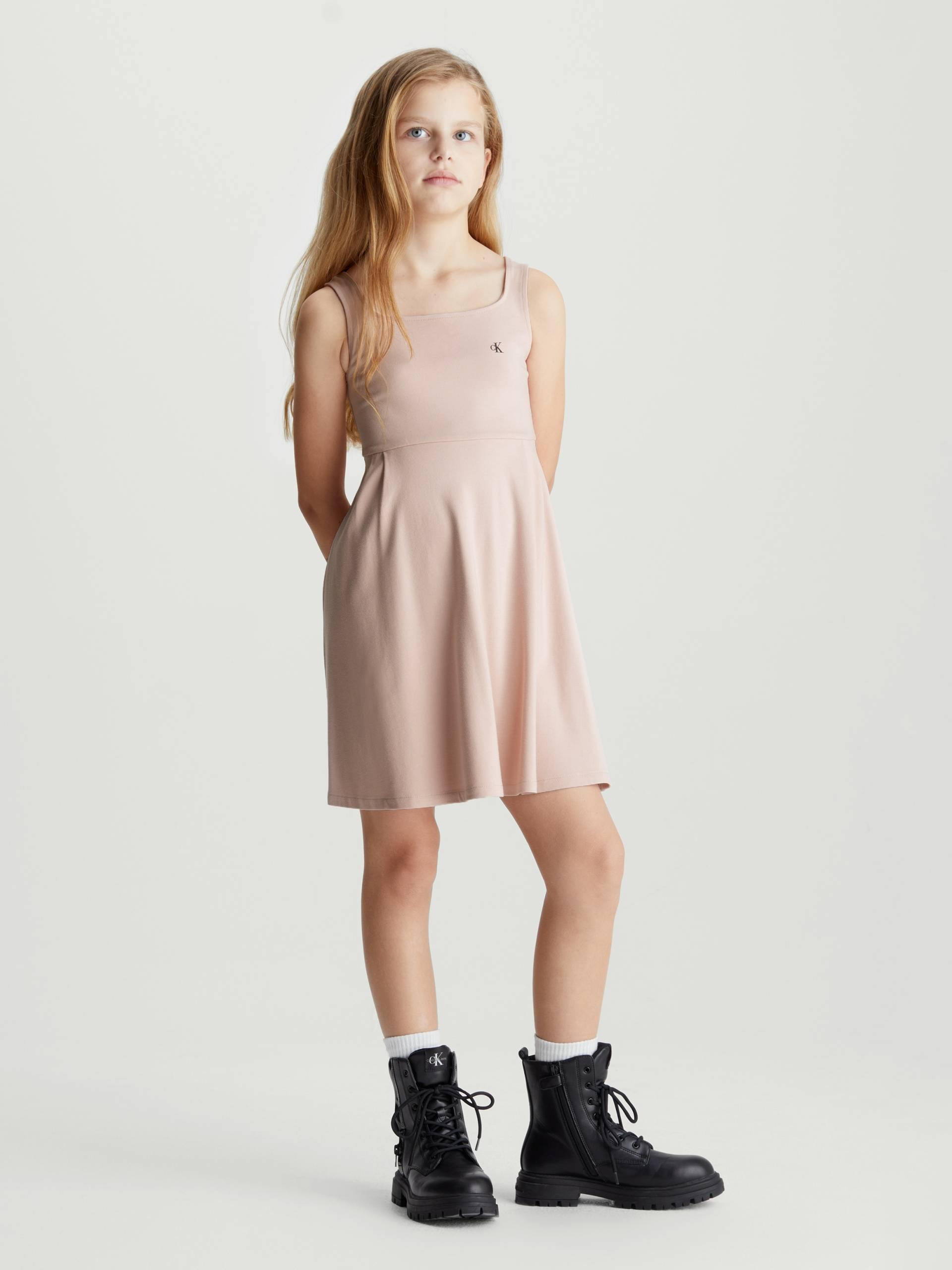 Calvin Klein Jeans Skaterkleid »BACK LOGO TAPE FIT FLARE DRESS« von Calvin Klein Jeans