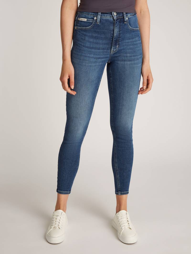 Calvin Klein Jeans Skinny-fit-Jeans »HIGH RISE SUPER SKINNY ANKLE«, mit Stoned wash Optik, mit Coinpocket von Calvin Klein Jeans