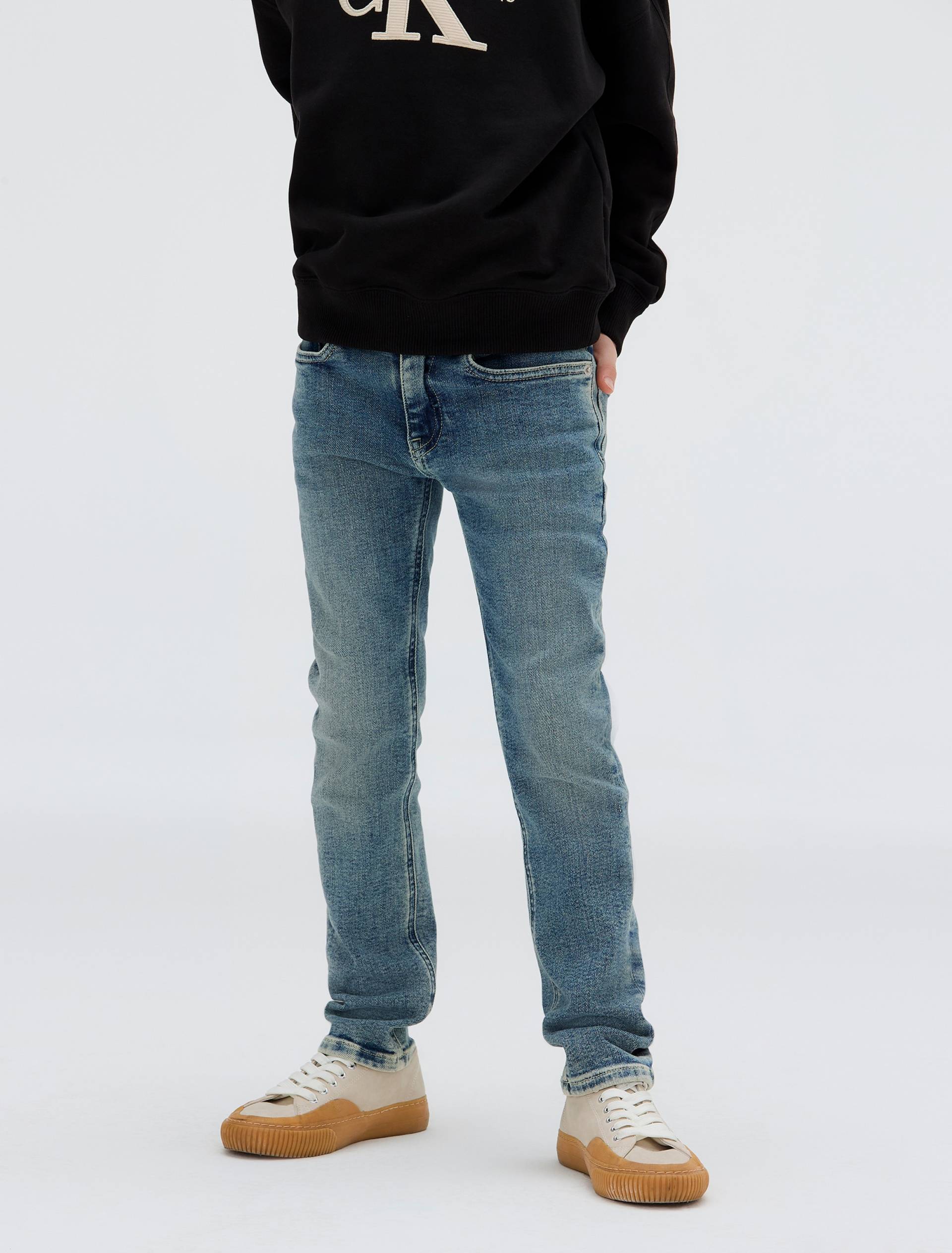 Calvin Klein Jeans Slim-fit-Jeans »SLIM NEW MID BLUE PWS«, für Kinder bis 16 Jahre, in cooler Waschung Calvin Klein Jeans Slim-fit-Jeans »SLIM NEW MID BLUE PWS«, für Kinder bis 16 Jahre, in cooler Waschung von Calvin Klein Jeans