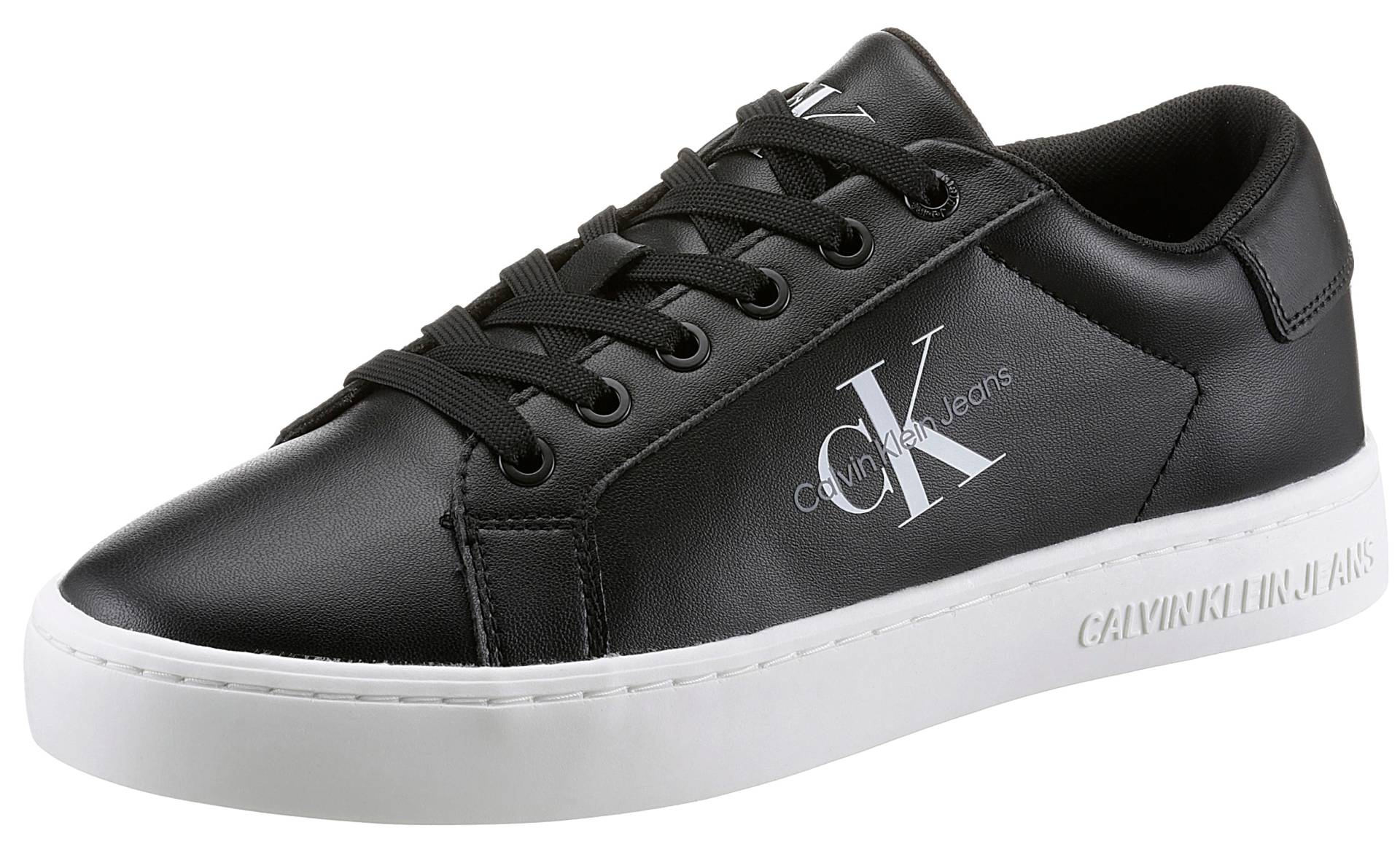 Calvin Klein Jeans Sneaker »CLASSIC CUPSOLE LACEUP LOW LTH«, mit kontrastfarbigen Logodruck, Freizeitschuh, Halbschuh, Schnürschuh Calvin Klein Jeans Sneaker »CLASSIC CUPSOLE LACEUP LOW LTH«, mit kontrastfarbigen Logodruck, Freizeitschuh, Halbschuh, Schnürschuh von Calvin Klein Jeans