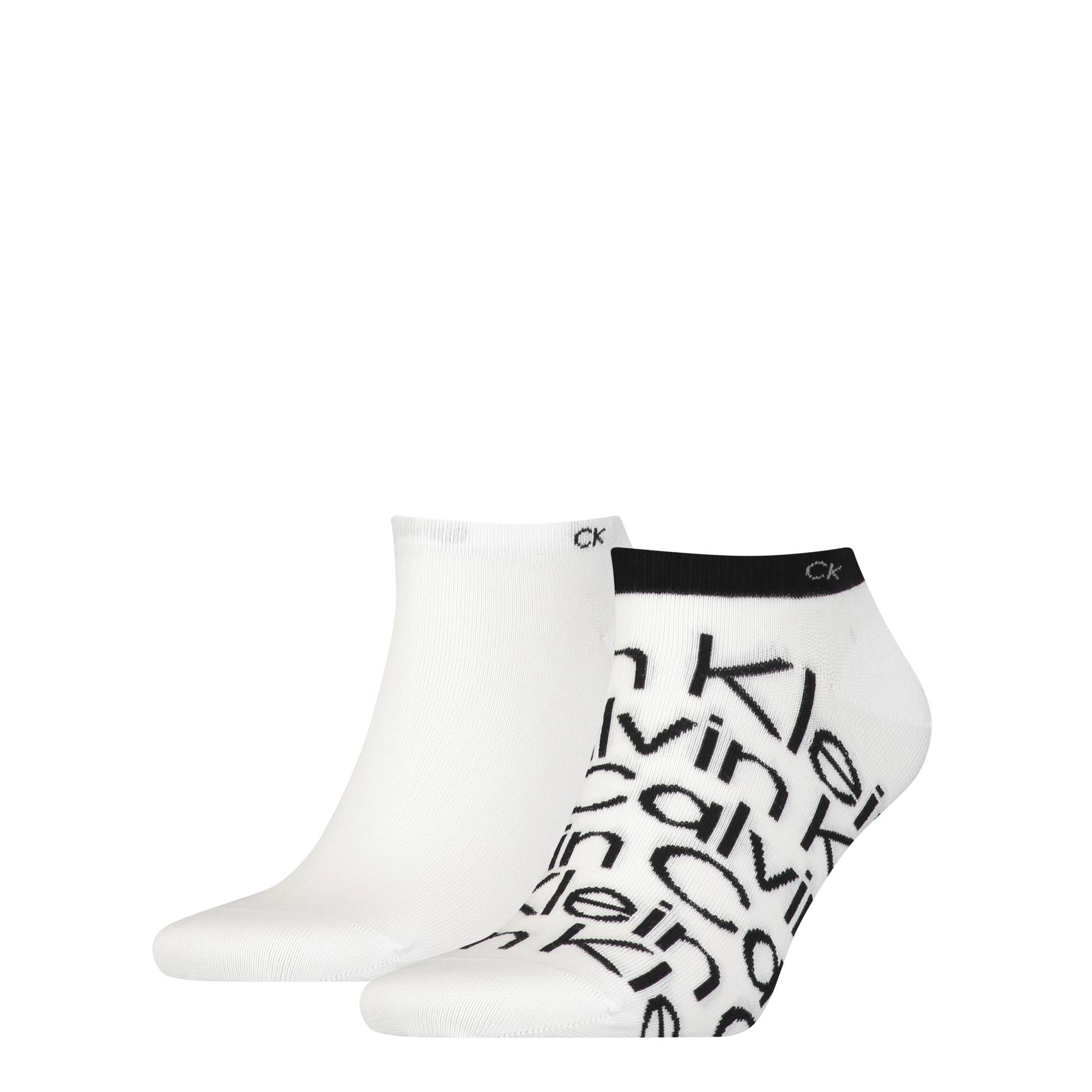 Calvin Klein Jeans Sneakersocken »CK MEN SNEAKER 2P ALL OVER PRINT«, (2 Paar), Verstärkte Ferse und Spitze für zusätzliche Strapazierfähigkeit von Calvin Klein Jeans