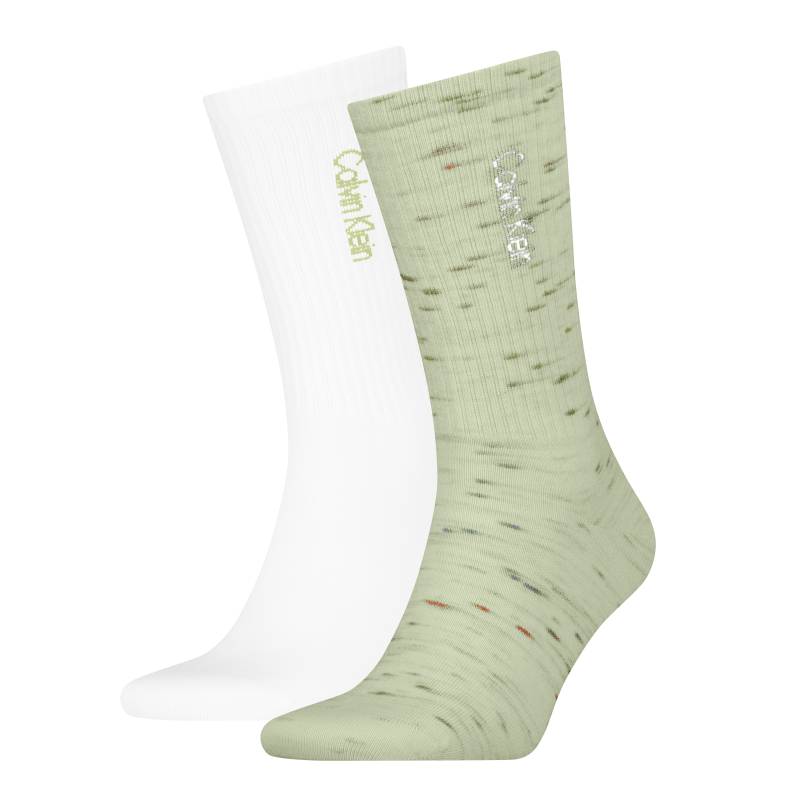 Calvin Klein Jeans Socken »CKJ MEN SOCK 2P COLOR SLUB«, (2 Paar), mit Logostickerei von Calvin Klein Jeans