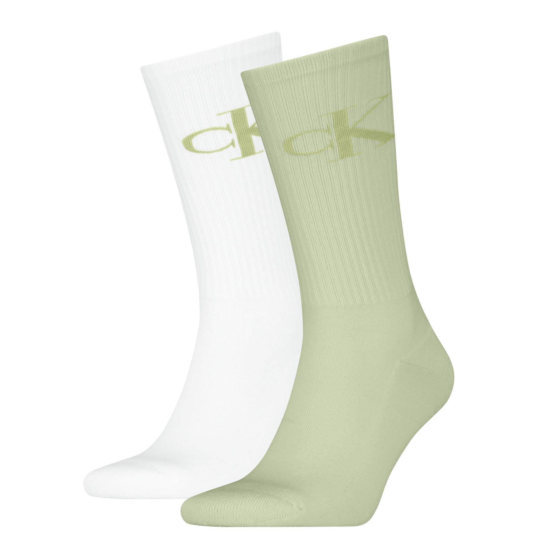 Calvin Klein Jeans Socken »CKJ MEN SOCK 2P MONOGRAM«, (2 Paar, 2 Paar), mit verstärkter Ferse von Calvin Klein Jeans